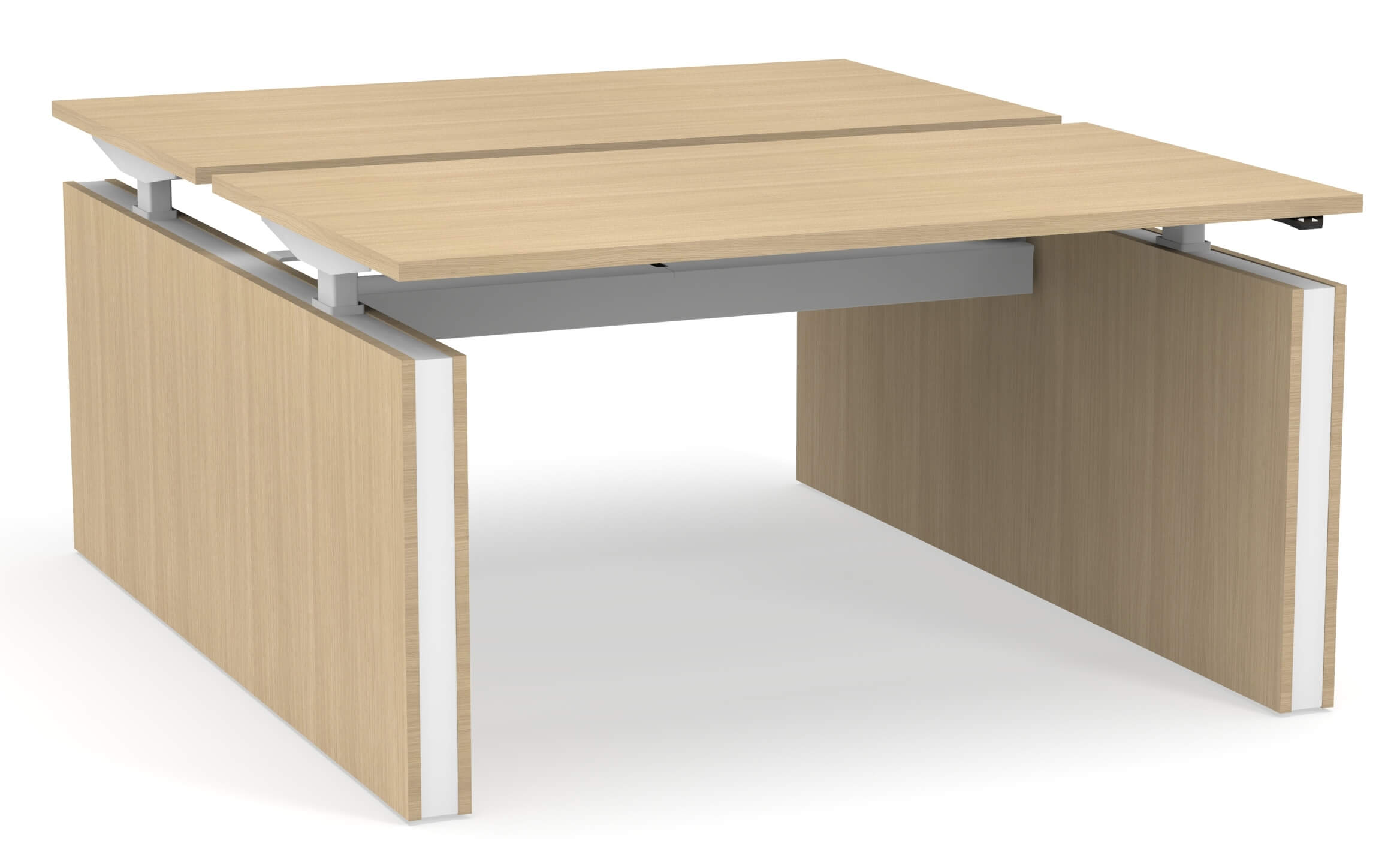  Height Adjustable 2 Person Bench Desk