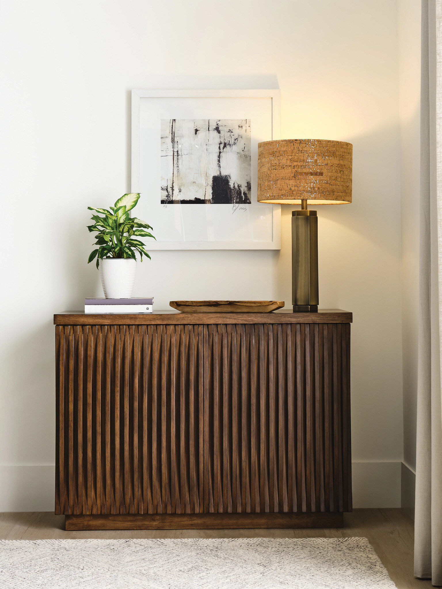 Hidden Treasures Wood 2-Door Accent Chest w/2 Drawers