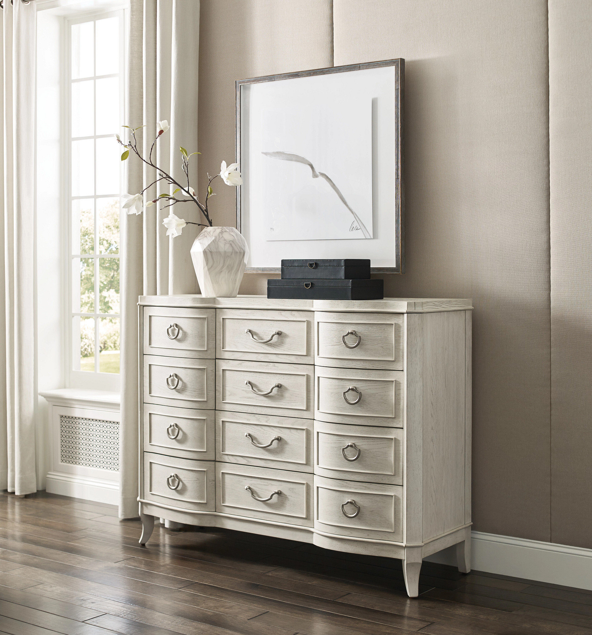 Harmony Emelie Wood Dresser w/12 Drawers