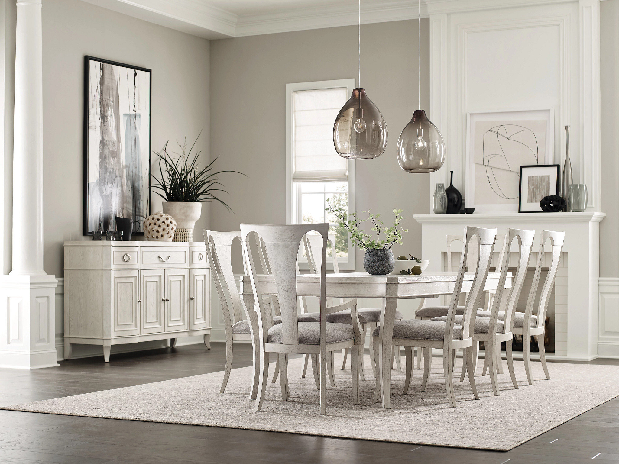 Harmony Carissa Leg Rectangular Wood Extendable Dining Table