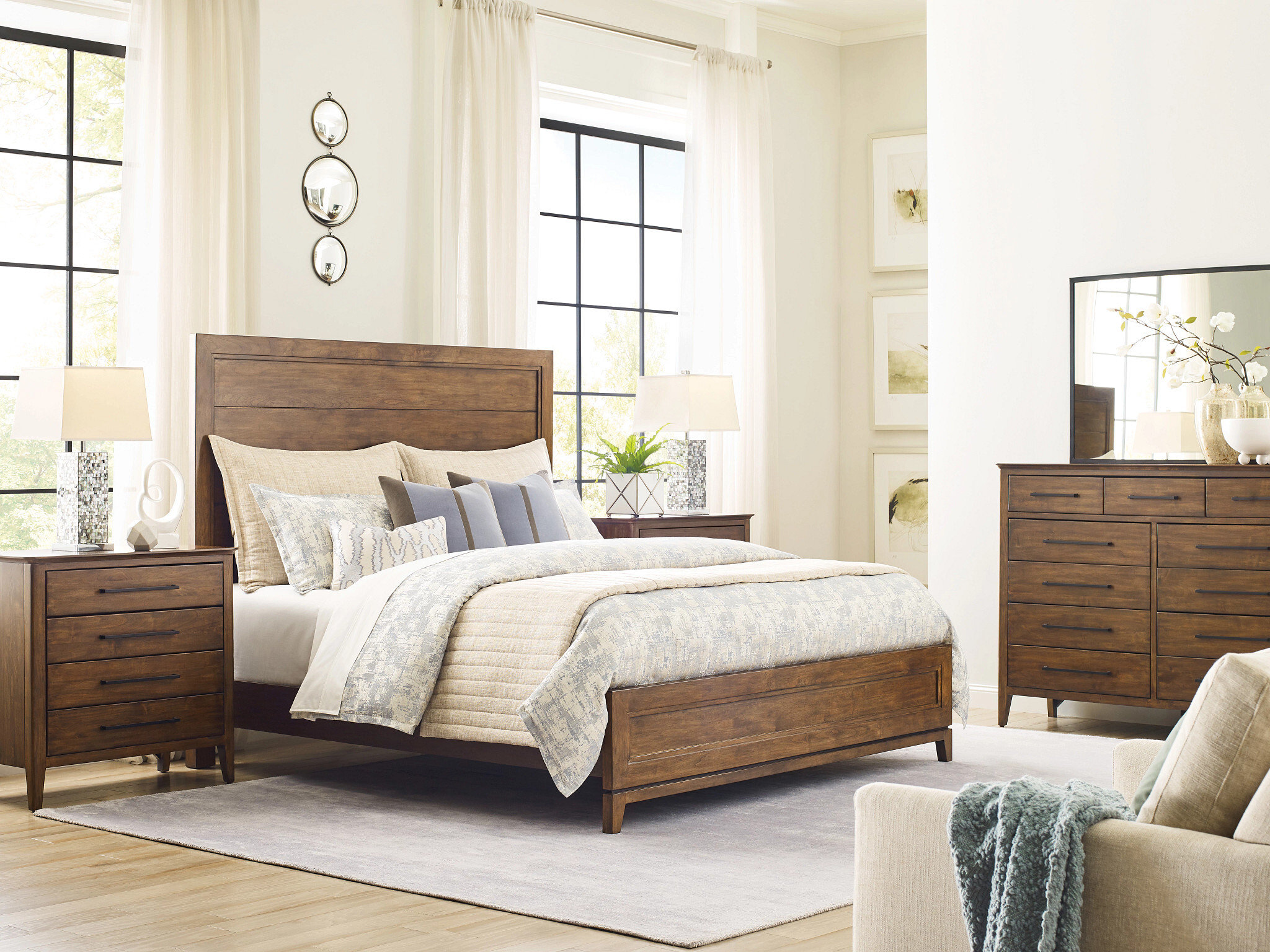 Abode Schafer King Size Wood Panel Bed