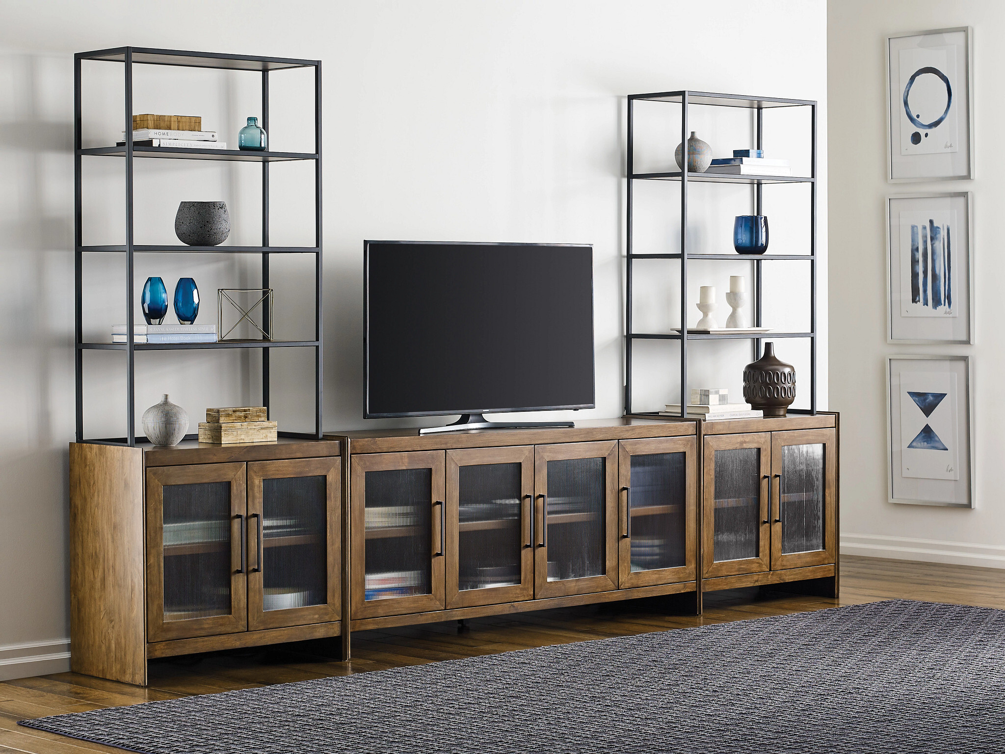 Abode Edie Rectangular Wood Coffee Table Set