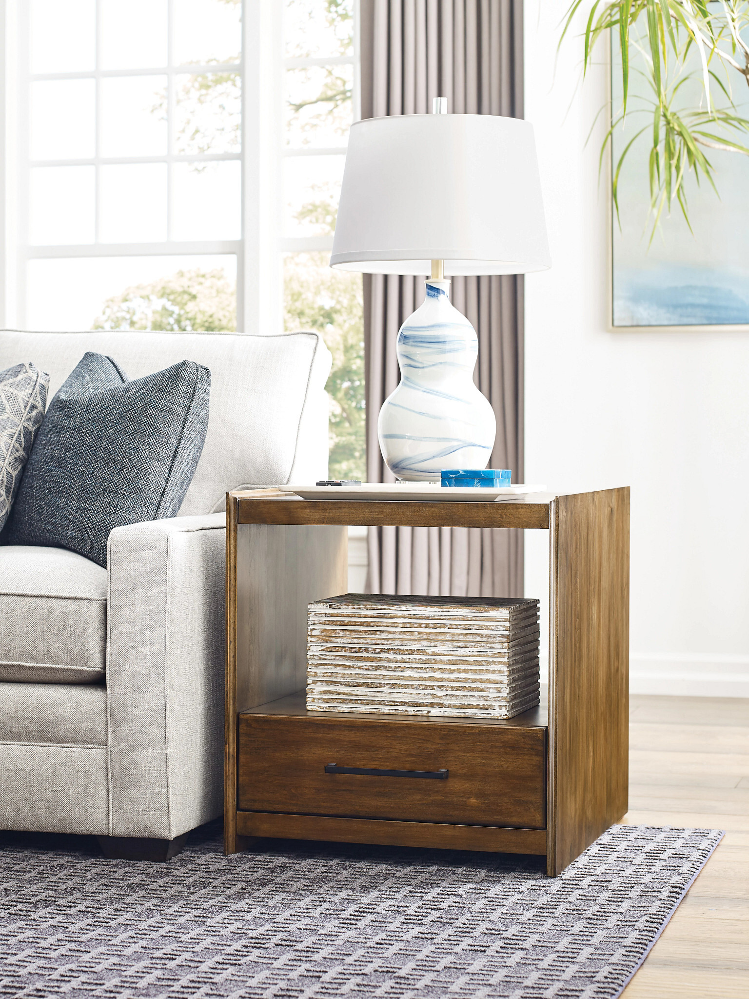 Abode Edie Rectangular Wood Coffee Table Set