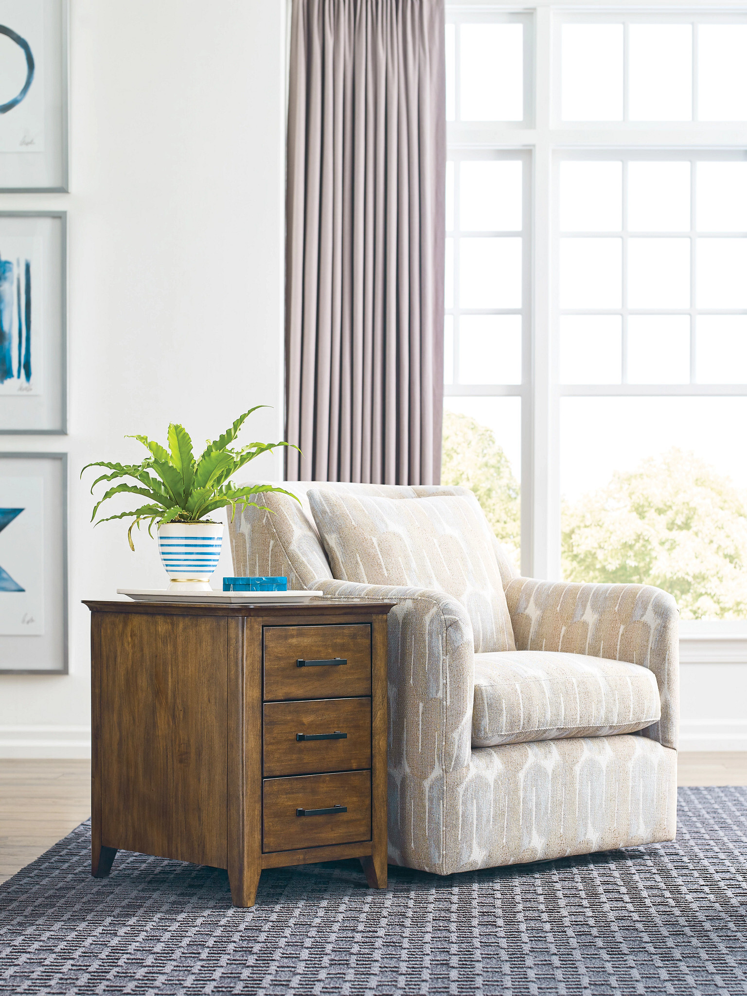 Abode Edie Rectangular Wood Coffee Table Set