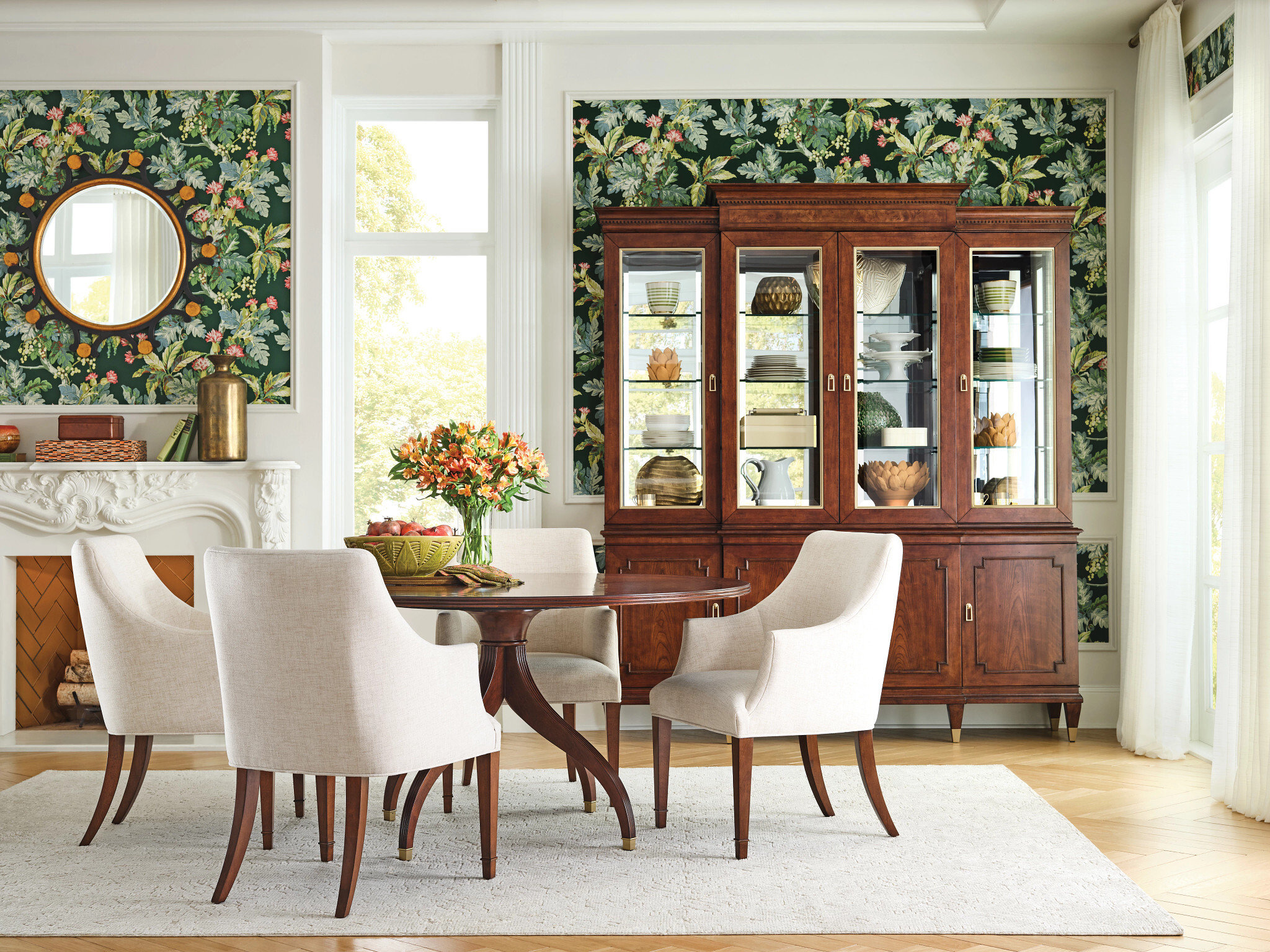 Addison Meyers Round Wood Dining Table