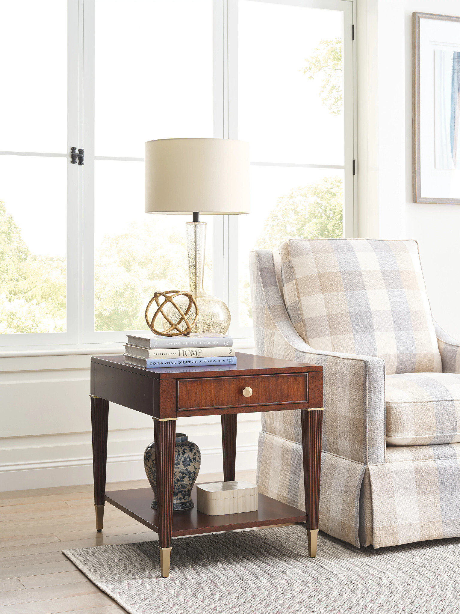 Addison Greenhill Rectangular Wood End Table