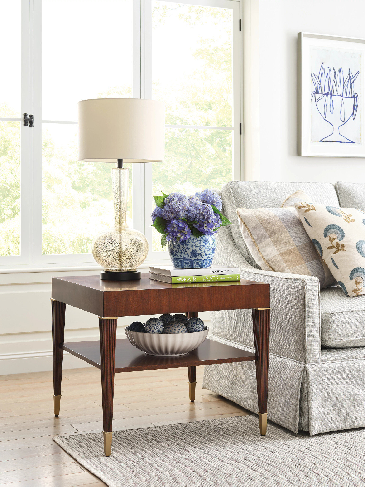 Addison Greenhill Rectangular Wood Coffee Table Set