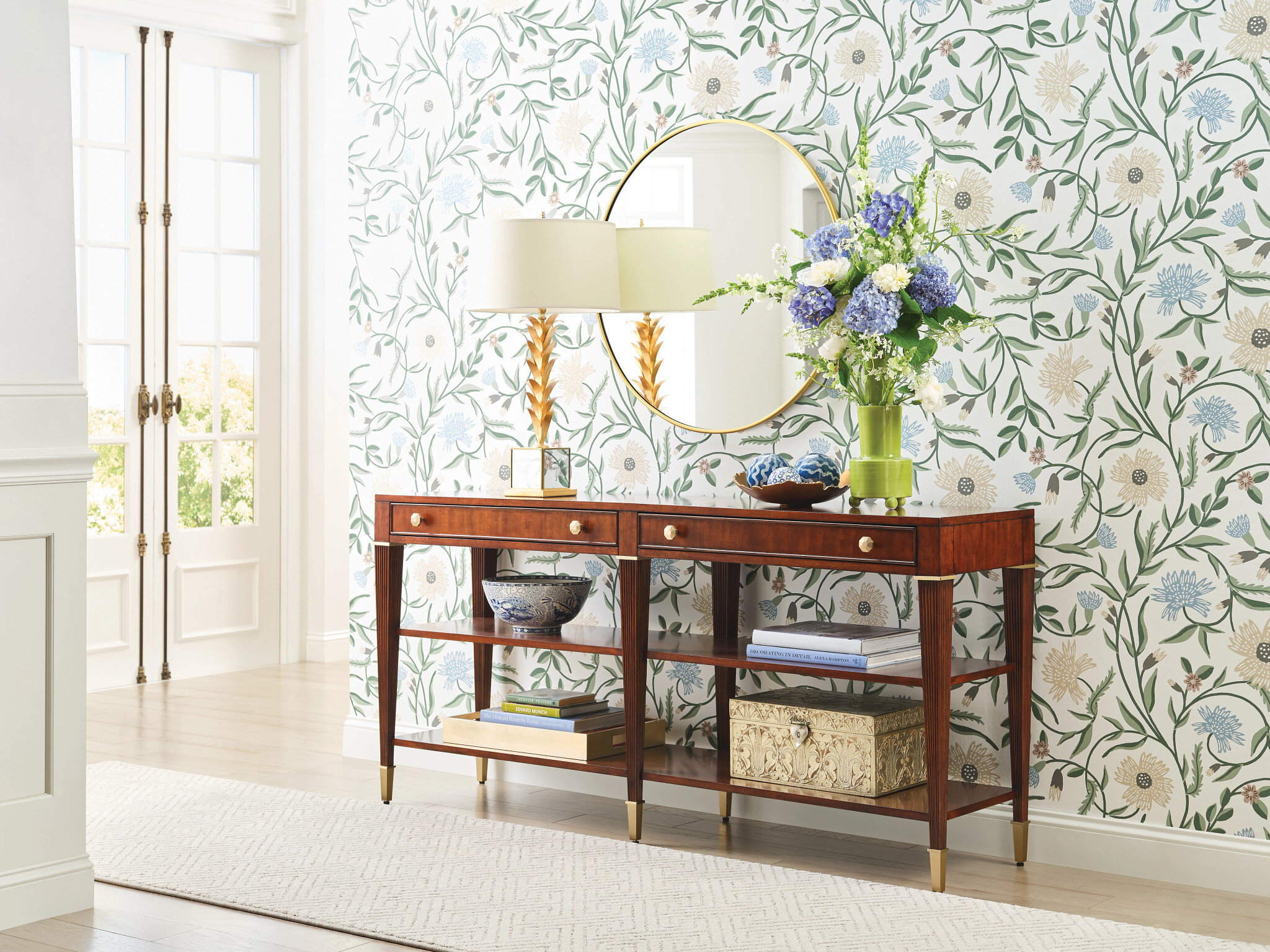 Addison Greenhill Wood Console Table w/2 Drawers