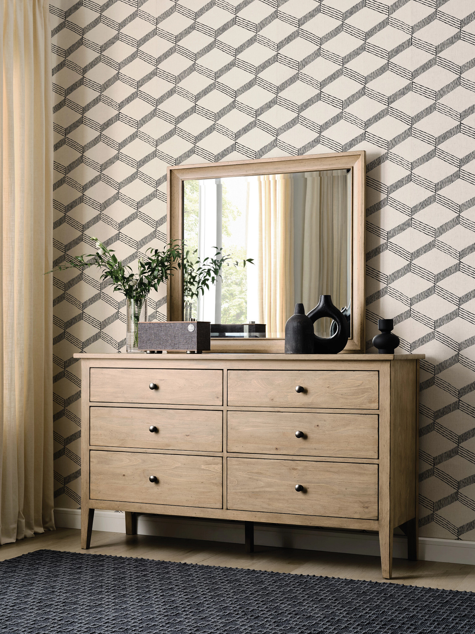 Arbor Woodlawn Wood Panel Bedroom Set