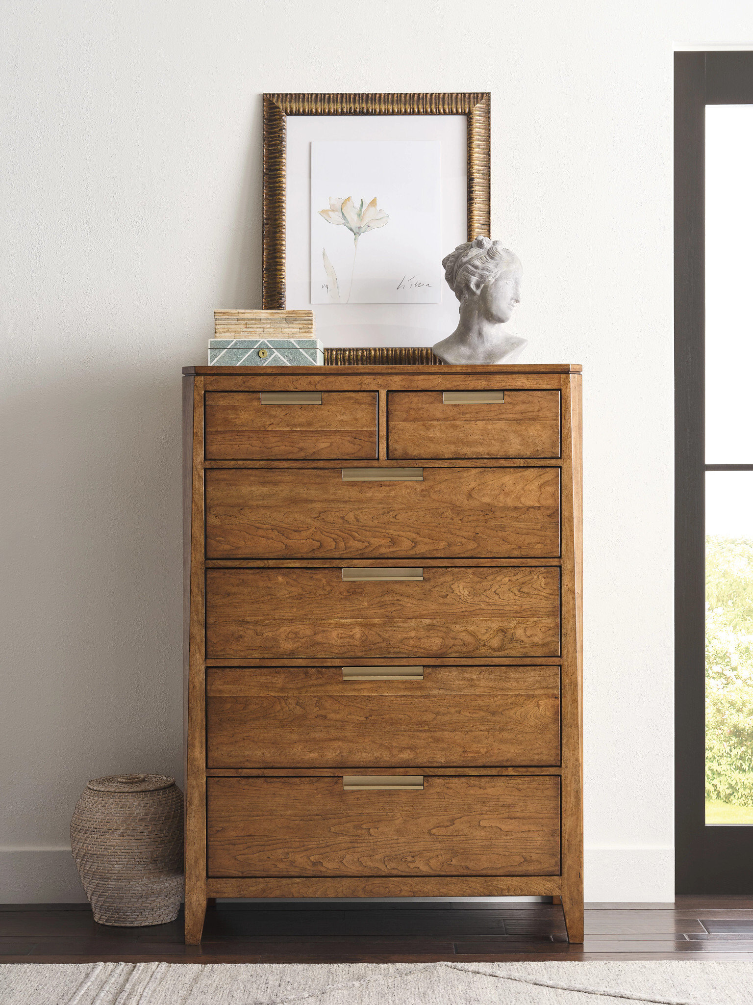 Aspire Strata Wood Chest w/6 Drawers