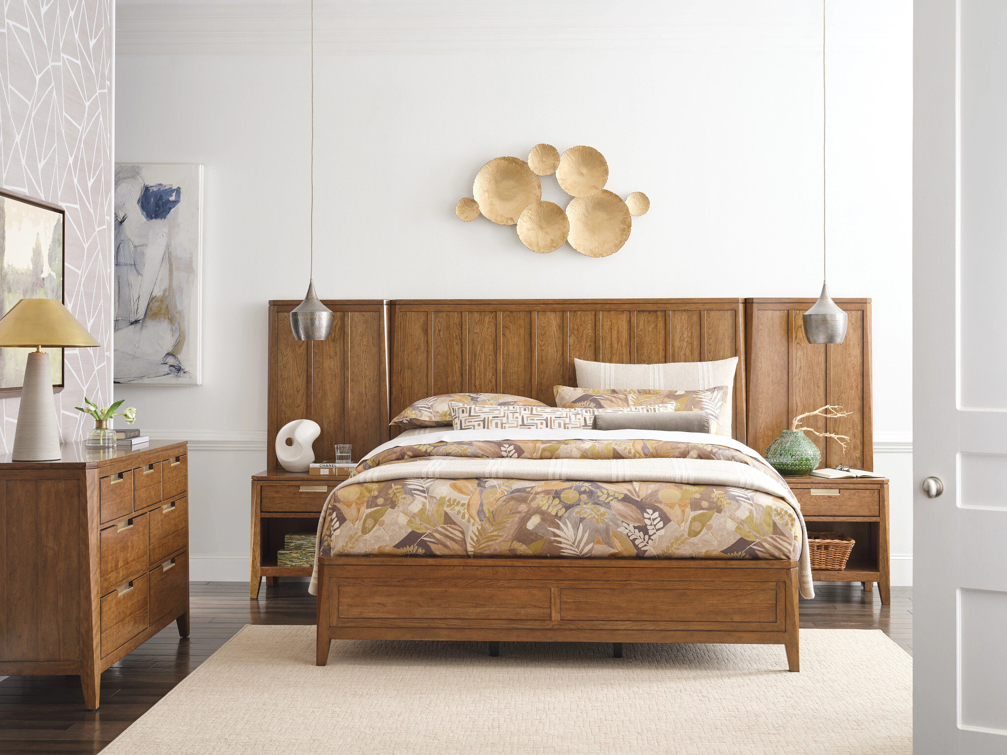 Aspire Lineage Wood King Size Panel Bed