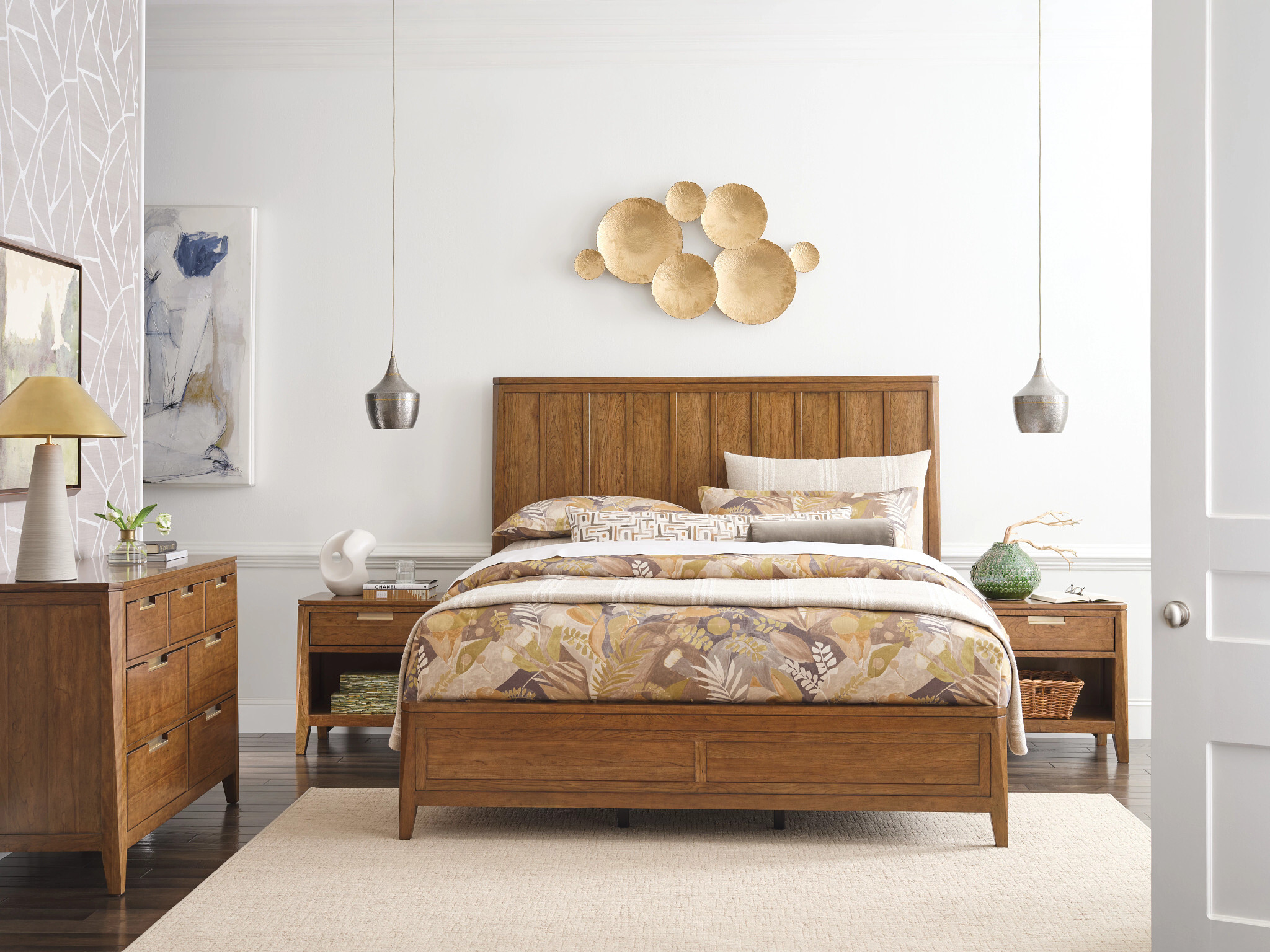 Aspire Lineage Wood Panel Bedroom Set