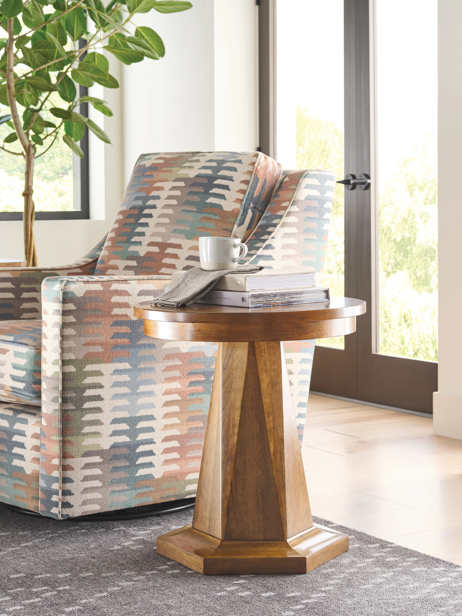 Aspire Profile Rectangular Wood Coffee Table Set