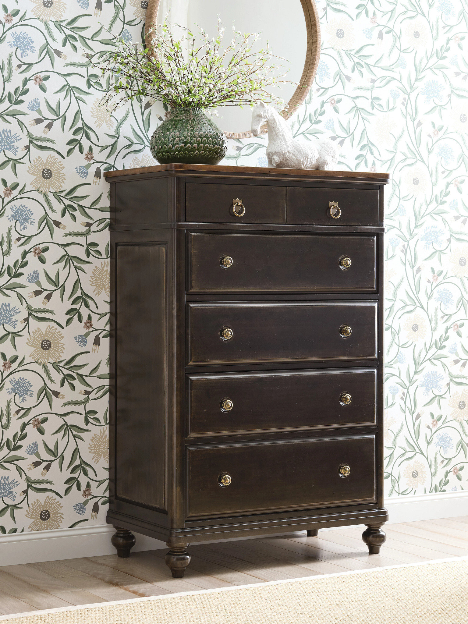Bridgetown Harrison Wood Chest w/6 Drawers