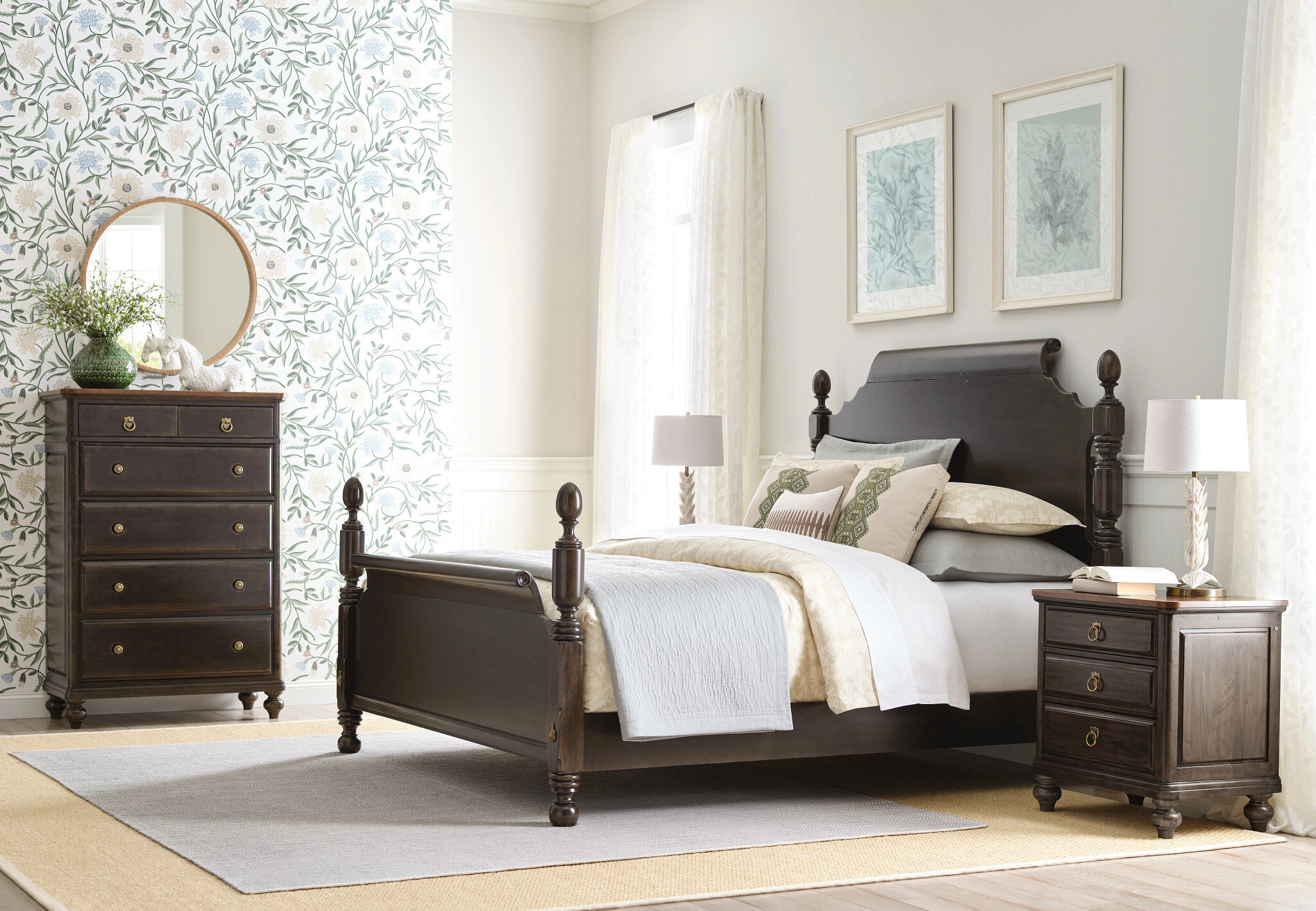 Bridgetown Queen Size Brighton Wood Poster Bed