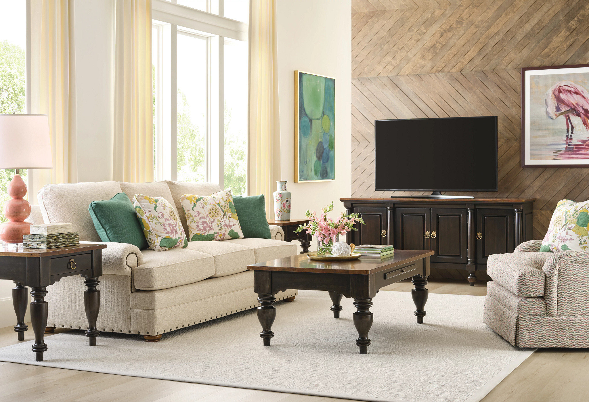 Bridgetown Harrison Wood Console w/4 Doors