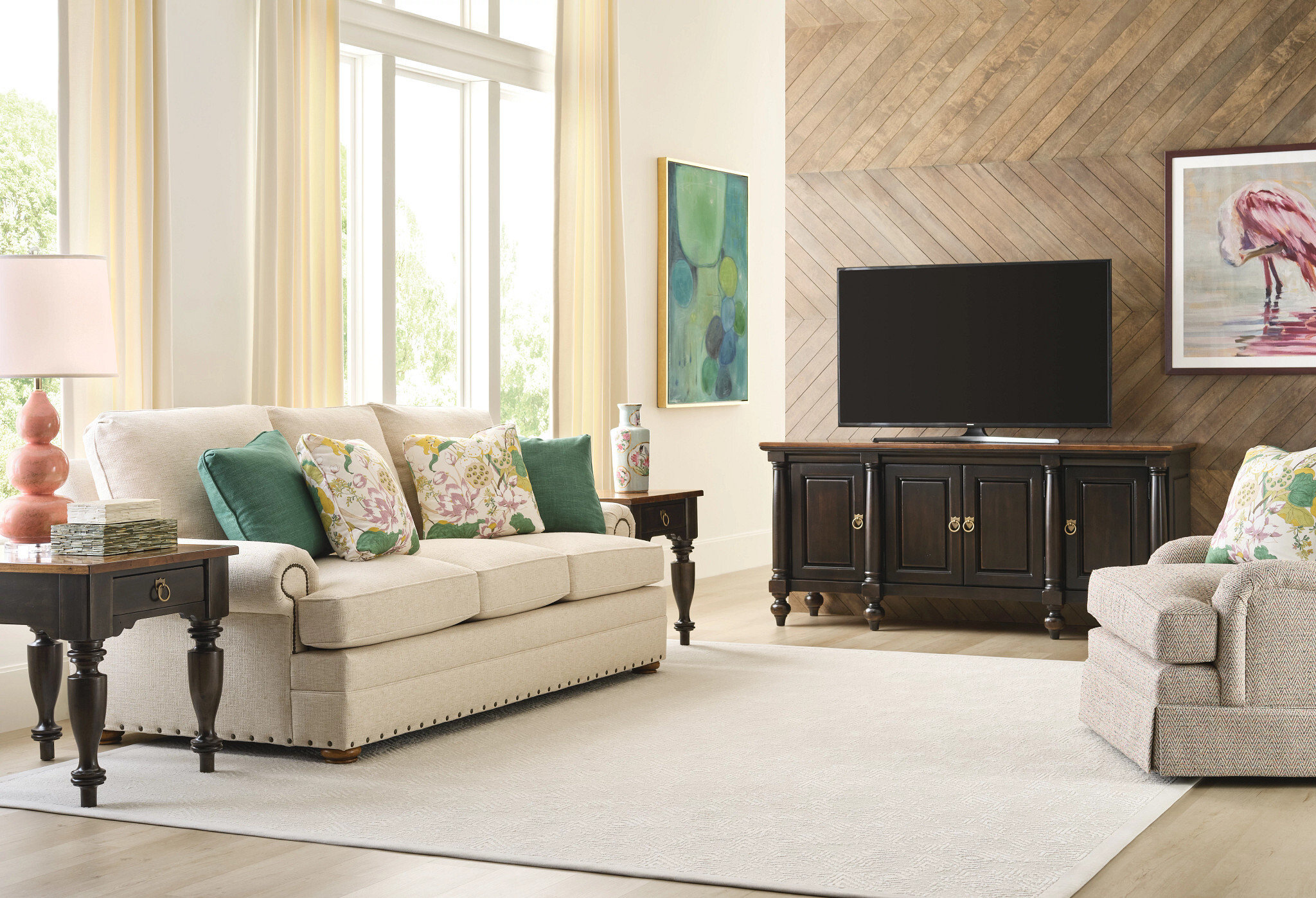 Bridgetown Harrison Wood Console w/4 Doors