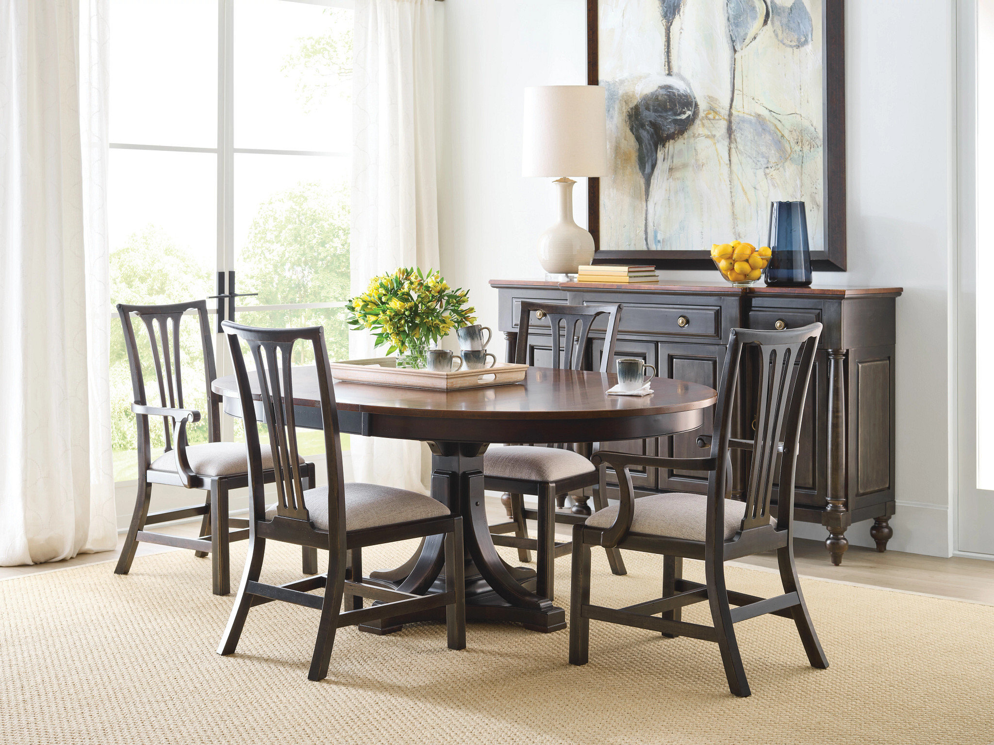 Bridgetown Bromefield Round Wood Dining Table