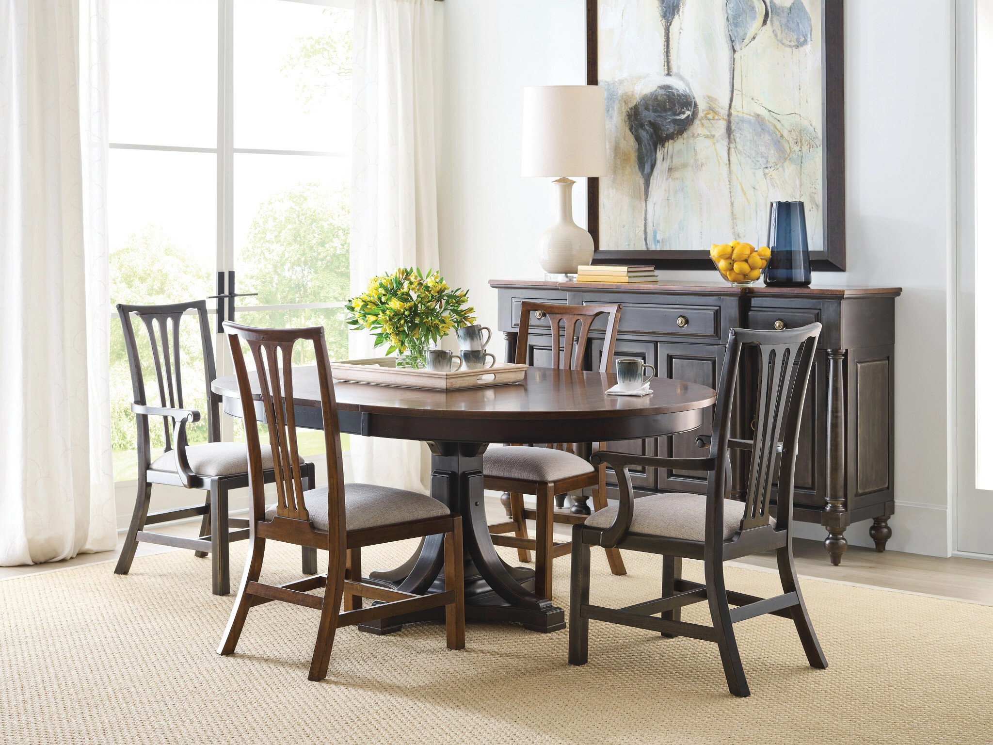 Bridgetown Bromefield Round Wood Dining Table