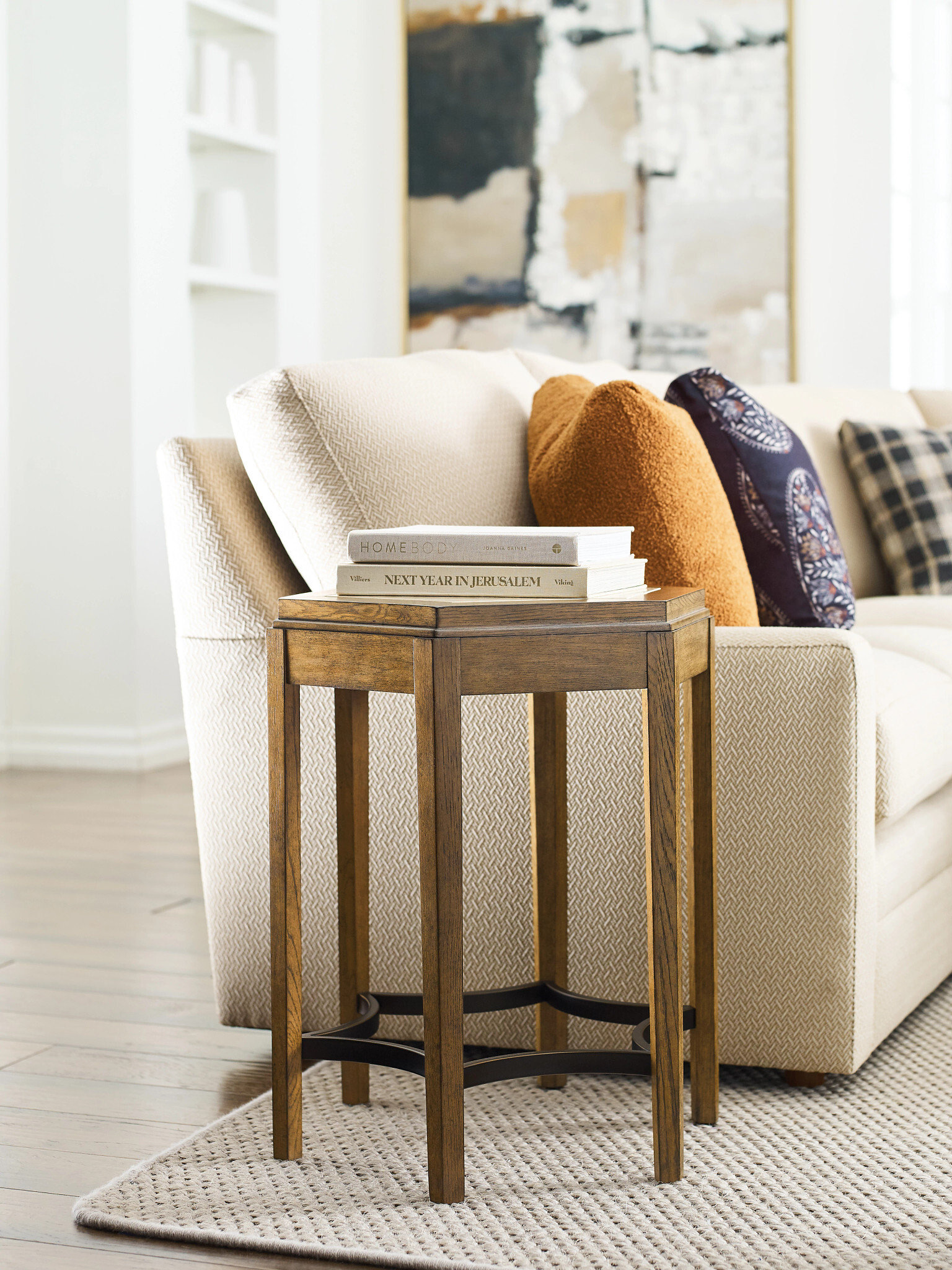 Brookside Acquisitions Irregular Wood Chairside Table