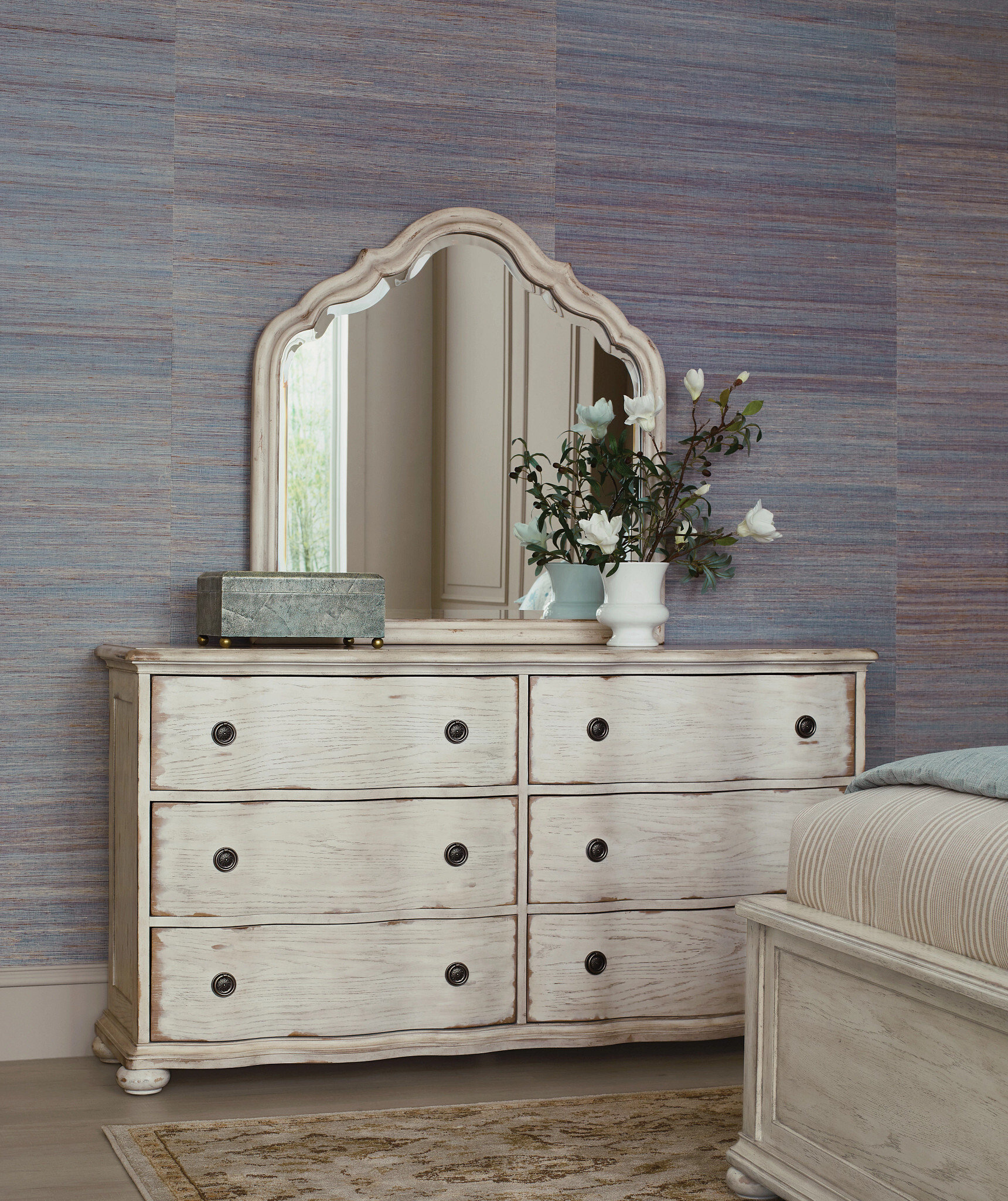 Cambric Vignette Wood Panel Bedroom Set