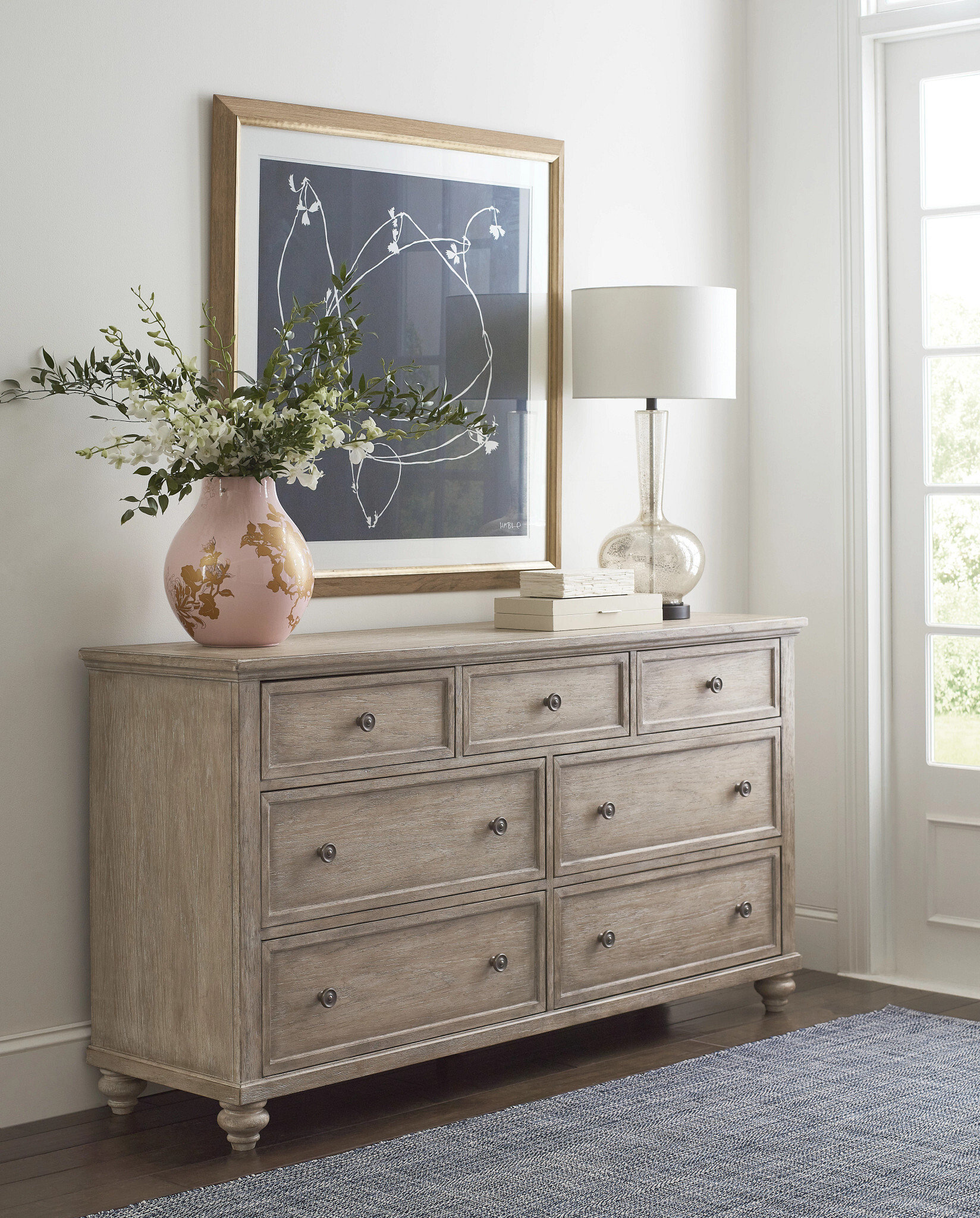 Cambric Vignette Wood Panel Bedroom Set