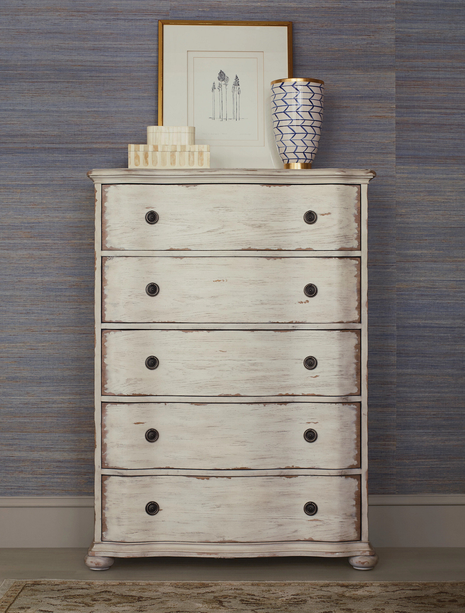 Cambric Vignette Wood Panel Bedroom Set