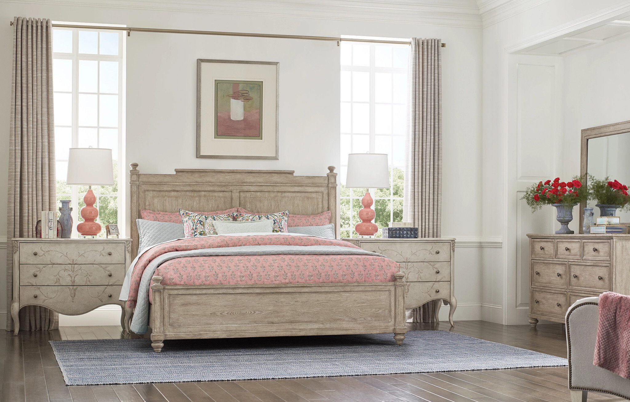 Cambric Marisca Wood Accent Chest w/3 Drawers