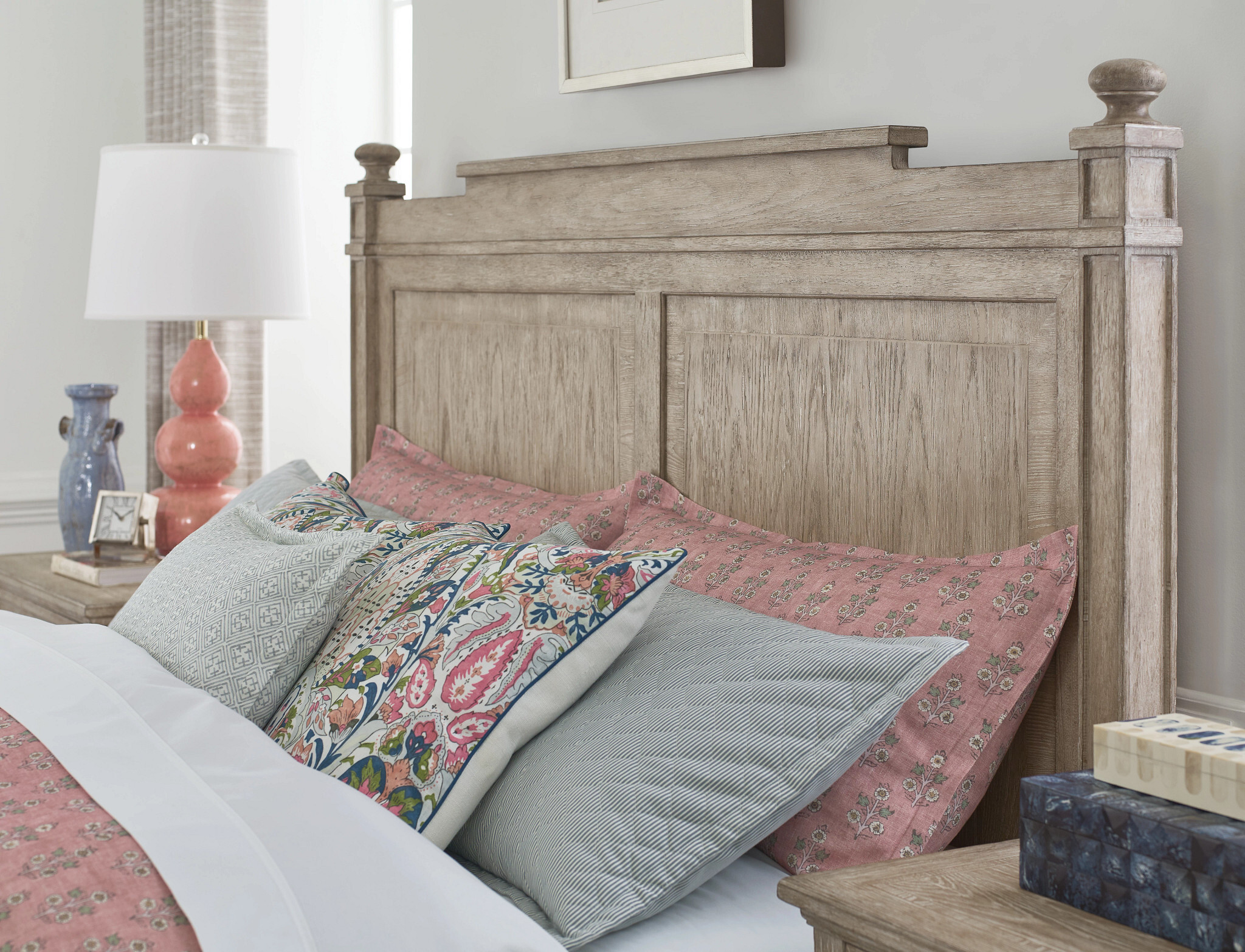Cambric Sova Wood Panel Bedroom Set