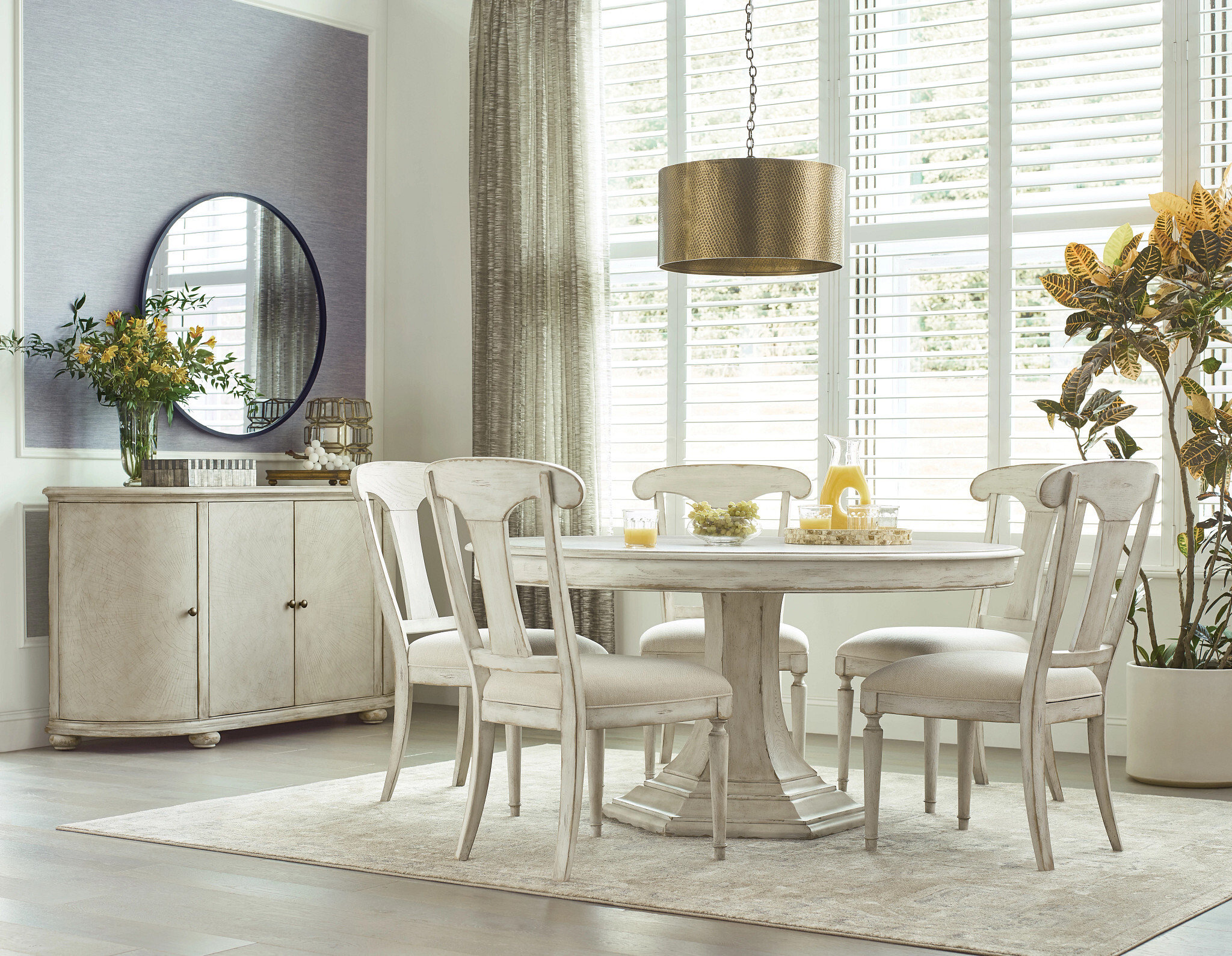 Cambric Maeve Wood Back Fabric/Wood Upholstered Side Chair