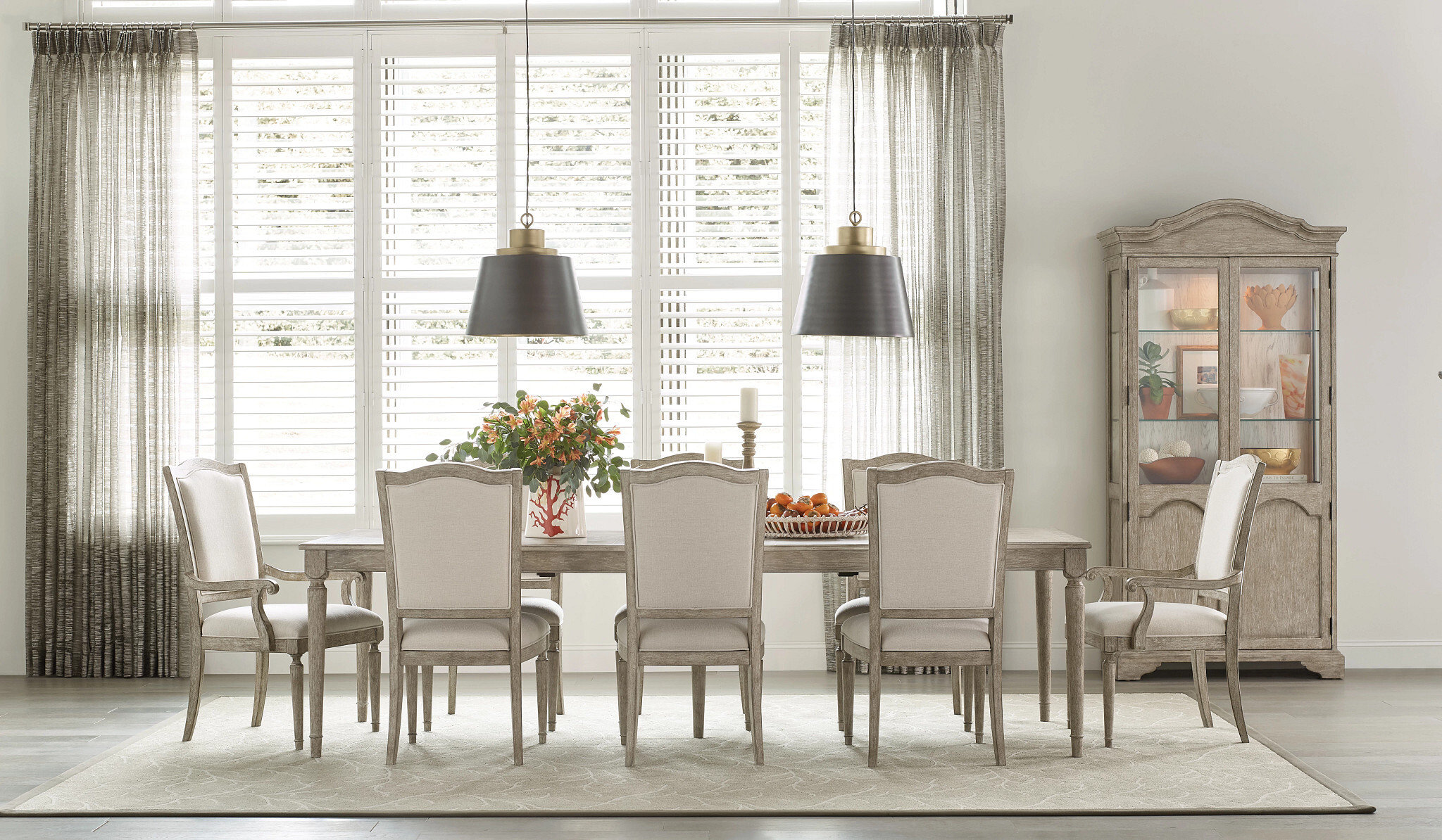 Cambric Daniella Fabric/Wood Upholstered Side Chair