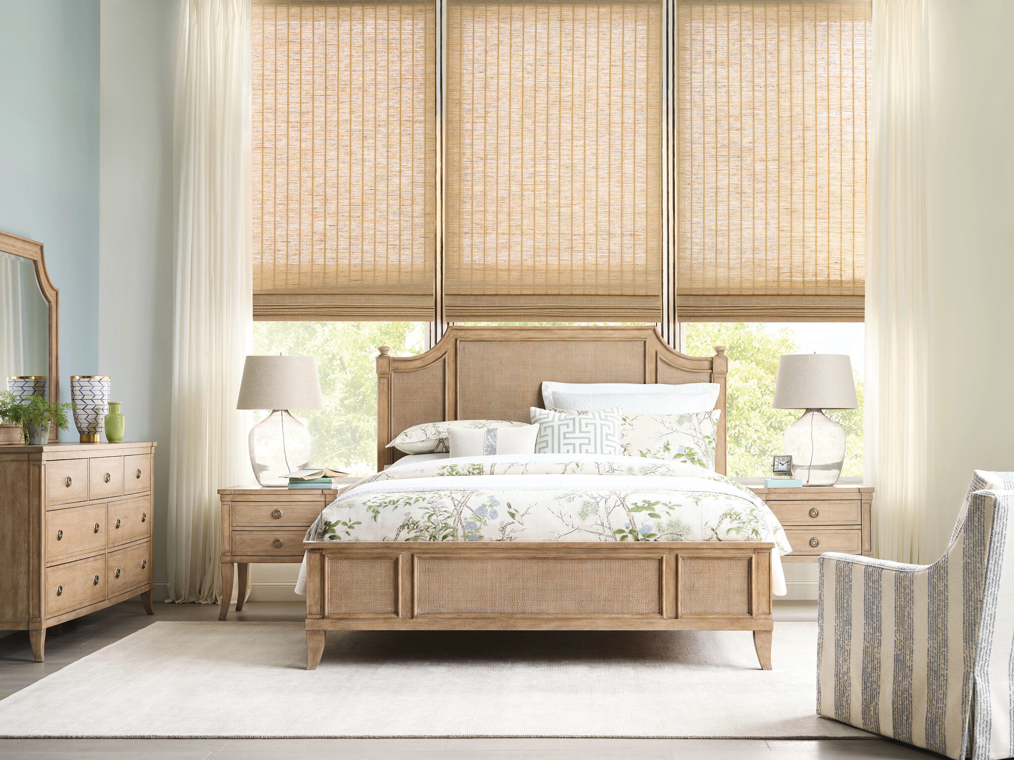 Chastain Randall Wood Panel Bed, King Size