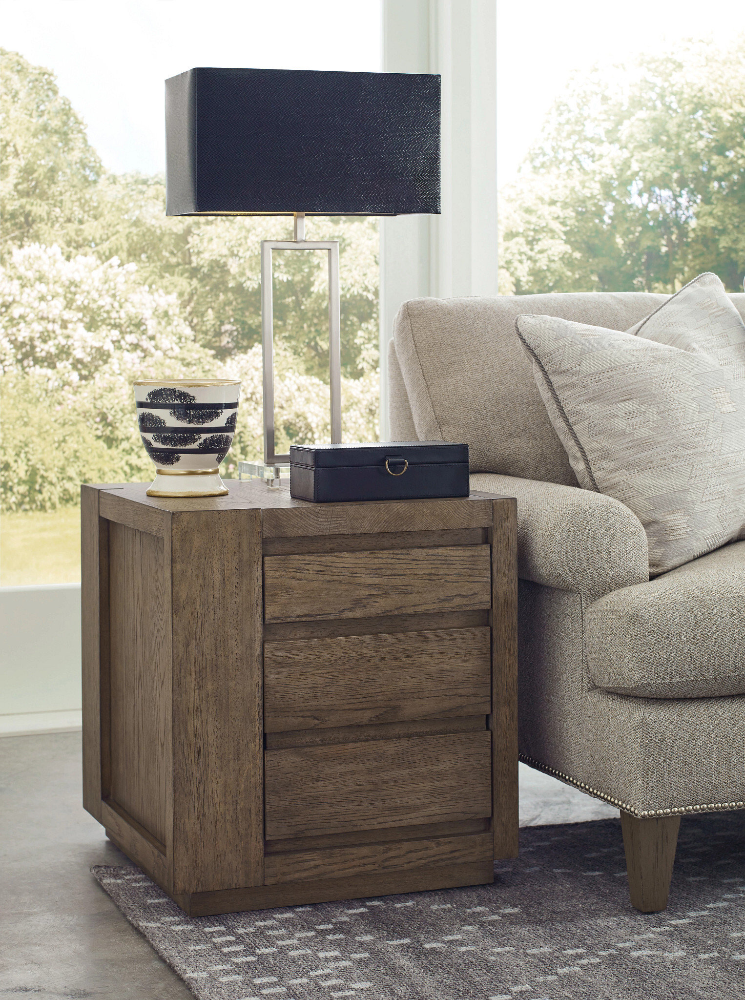 Colson Two Drawer End Table
