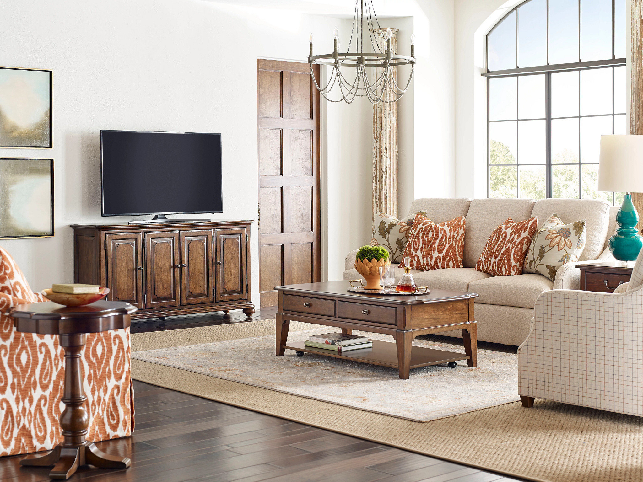 Commonwealth Washburn Rectangular Wood Coffee Table