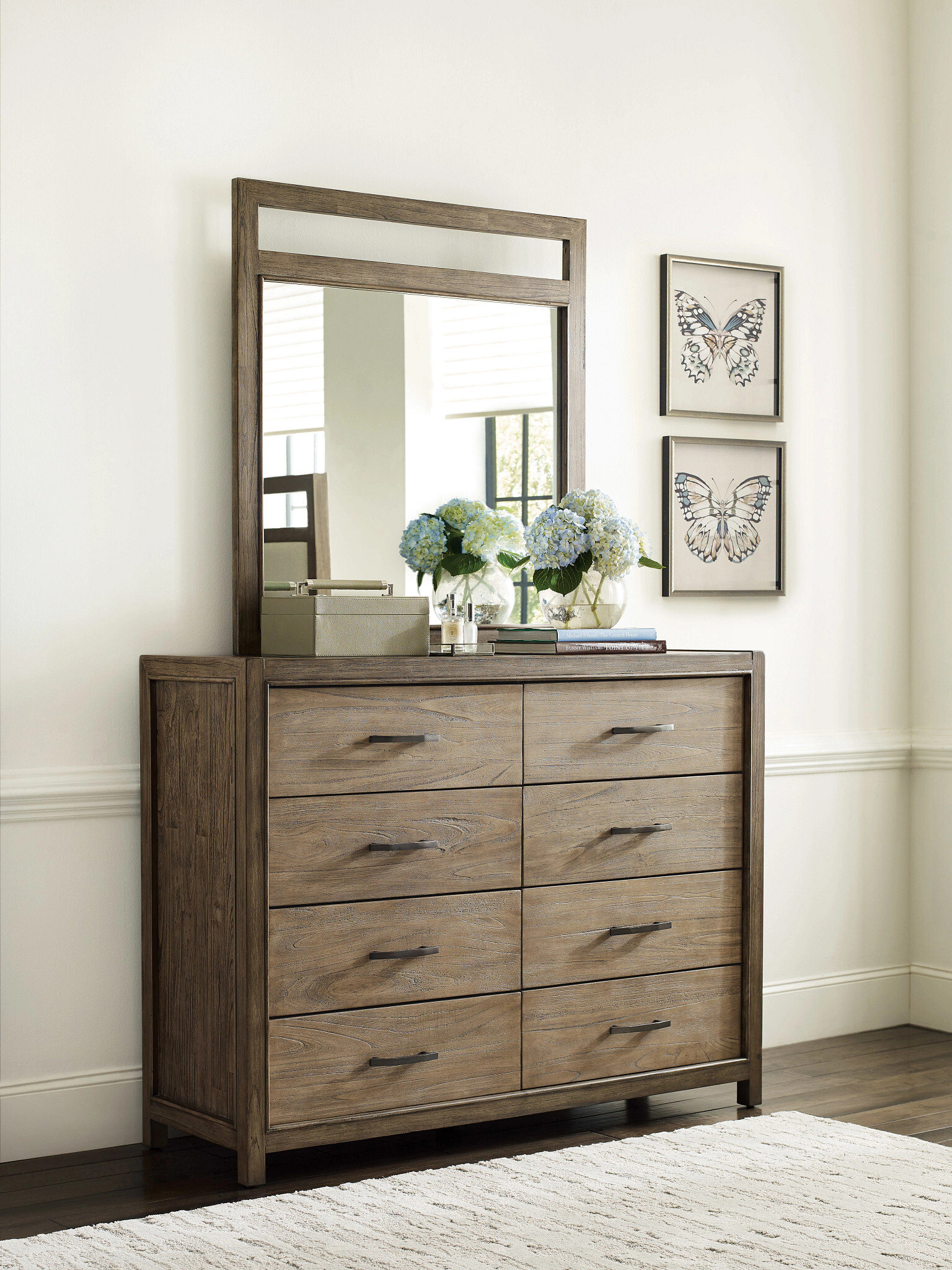 Debut Terra Rectangular Glass/Wood Mirror