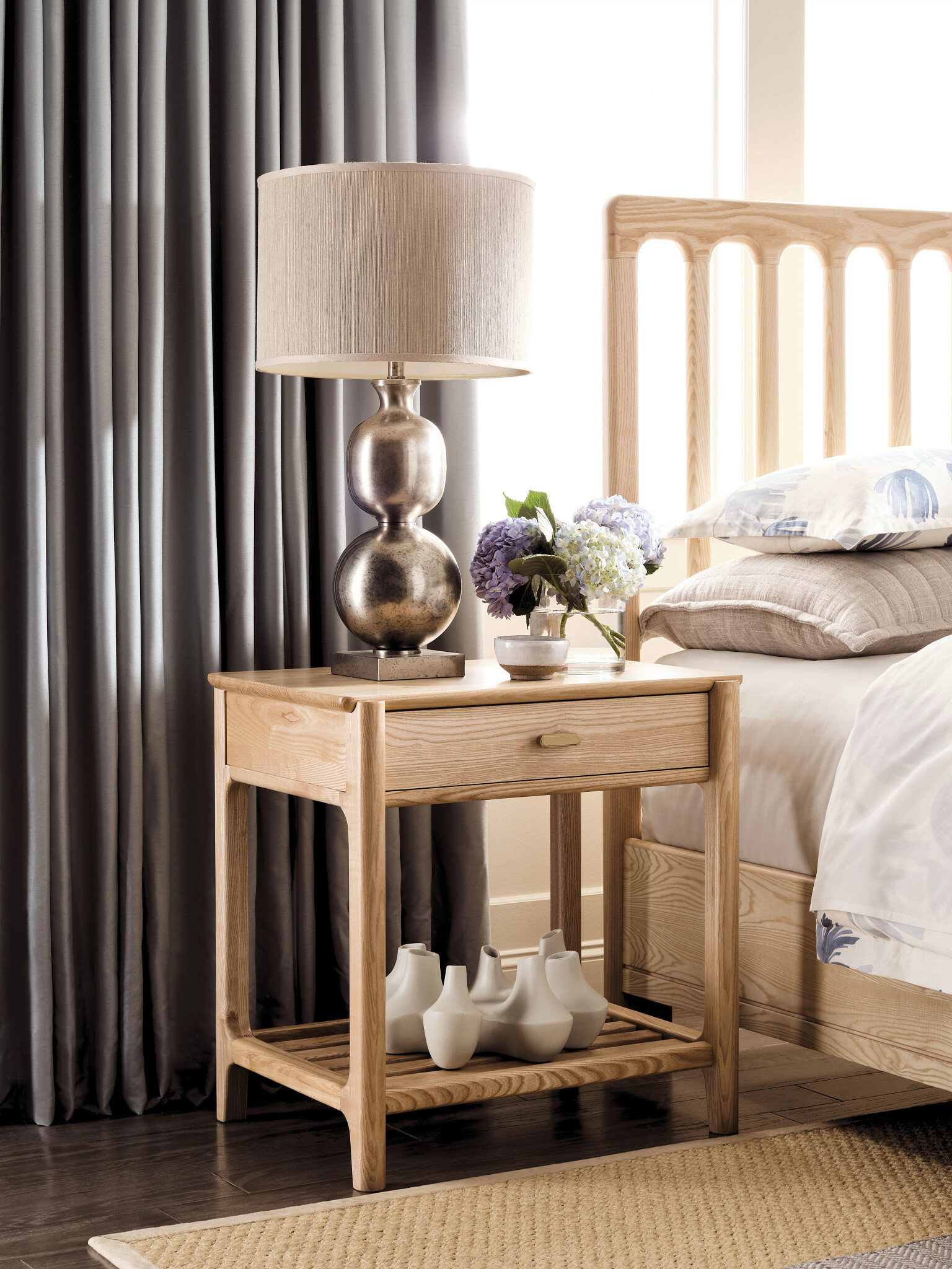 Essence Newport Wood Nightstand w/Drawer