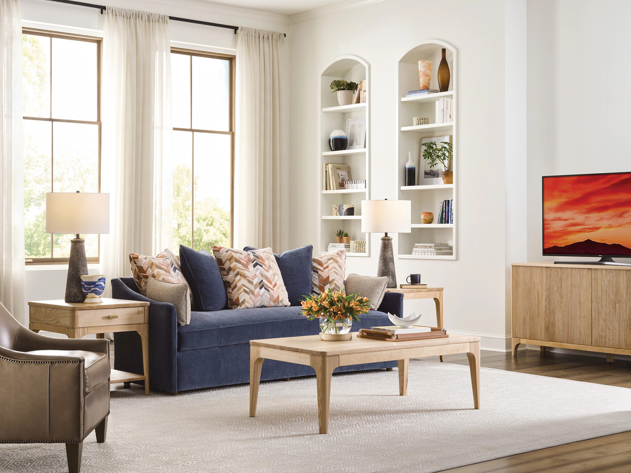 Essence Newport Rectangular Wood Coffee Table