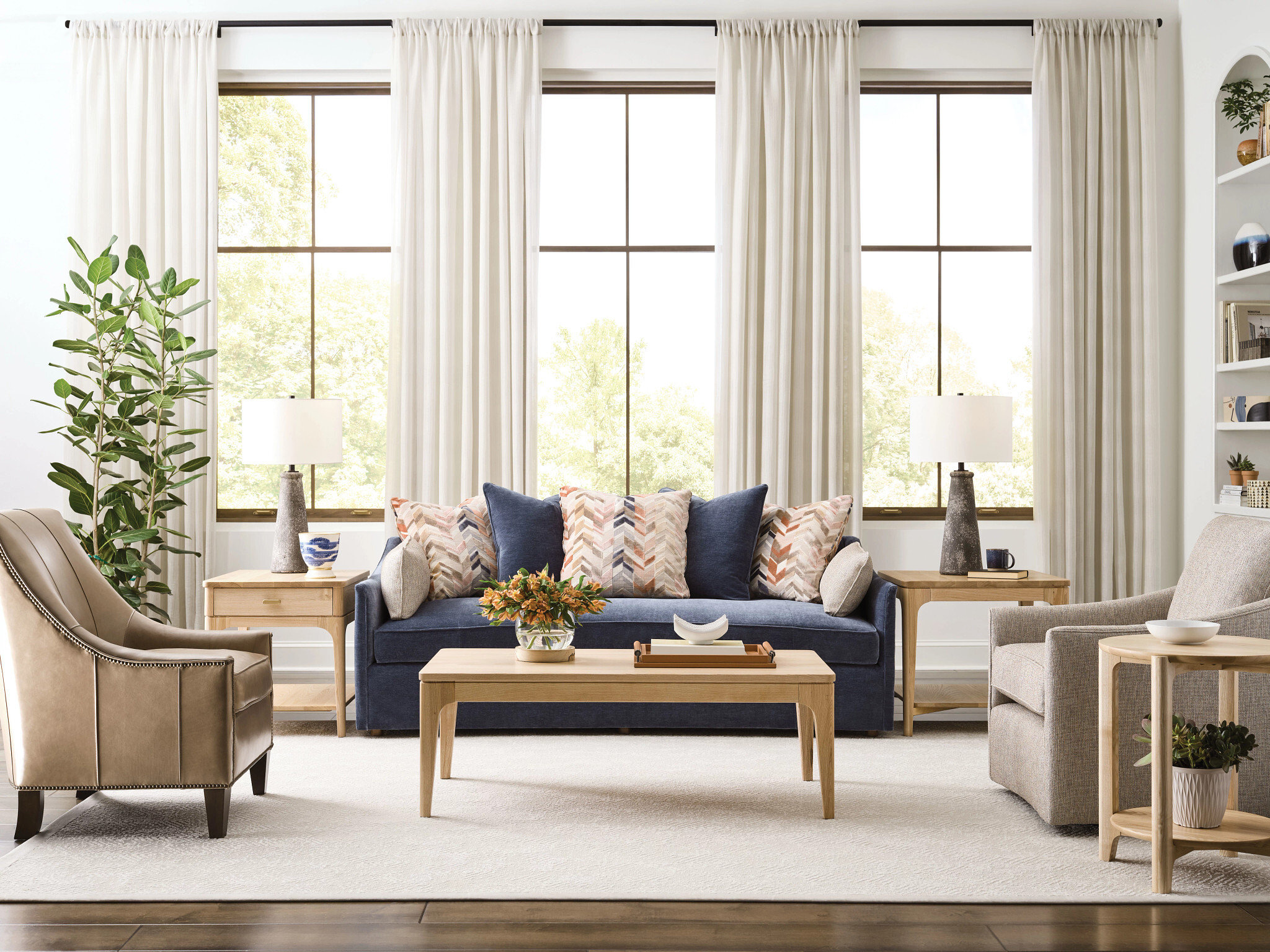 Essence Newport Rectangular Wood Coffee Table