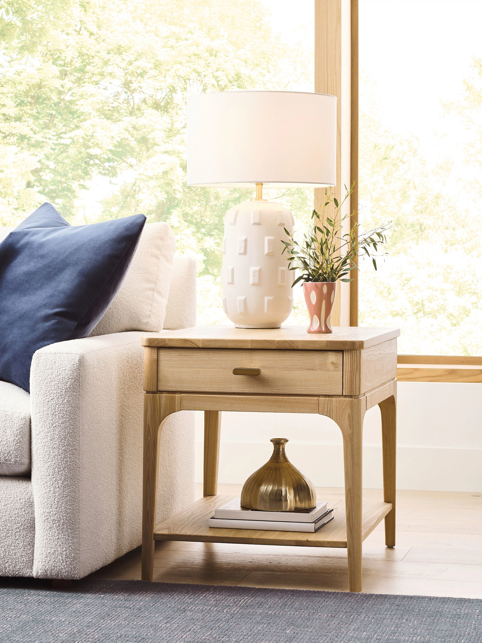 Essence Newport Rectangular Wood Coffee Table Set