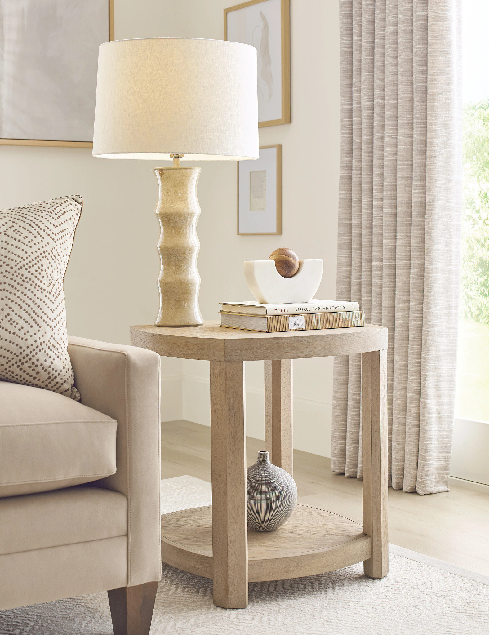Hammary Hidden Treasures Partner Concave End Table