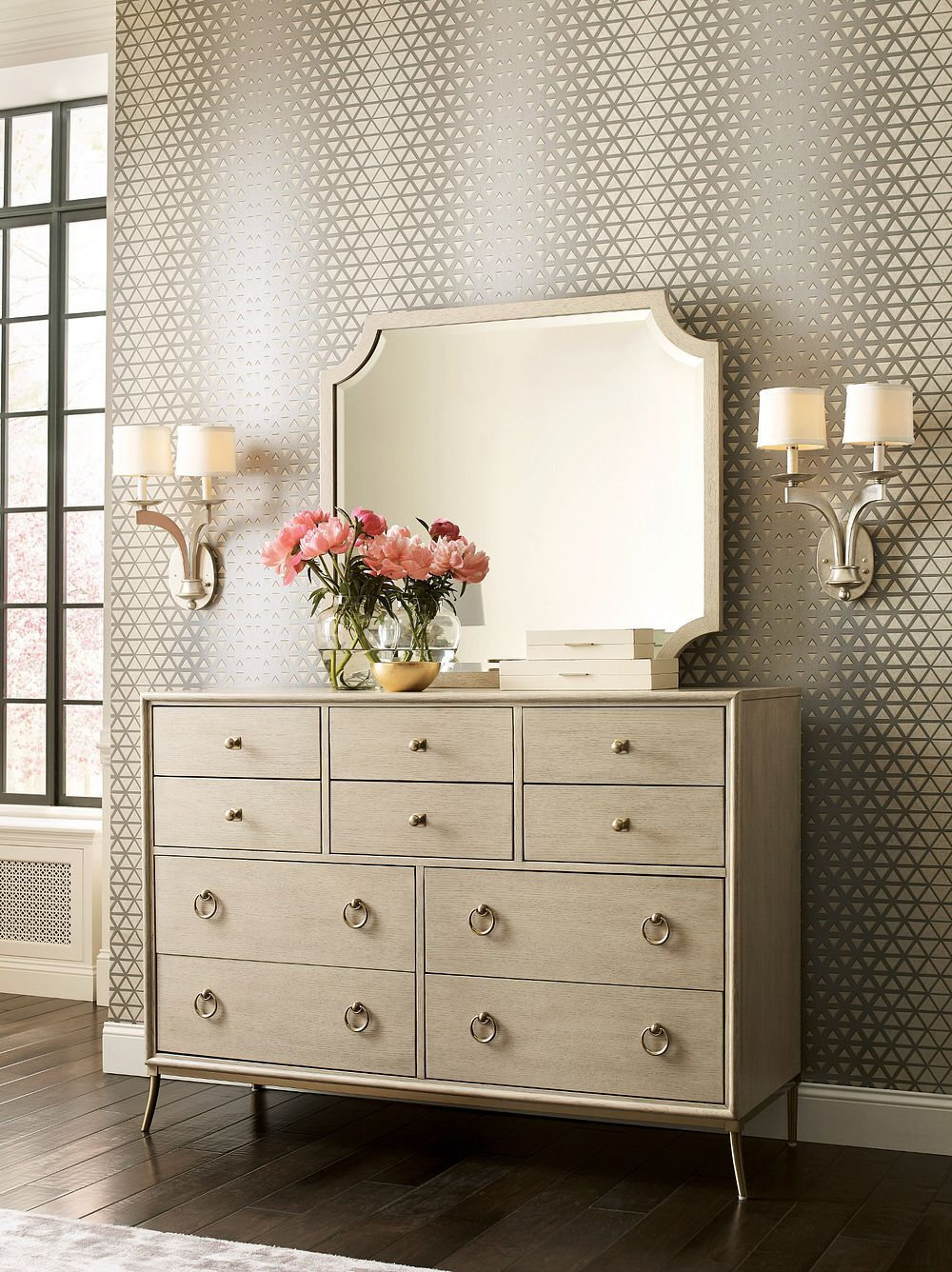 Lenox Square Wood Sarbonne Mirror