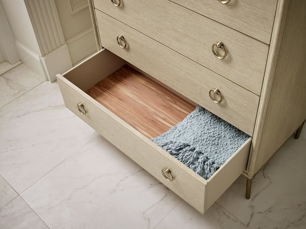 Lenox Carson Wood/Metal Chest w/8 Drawers