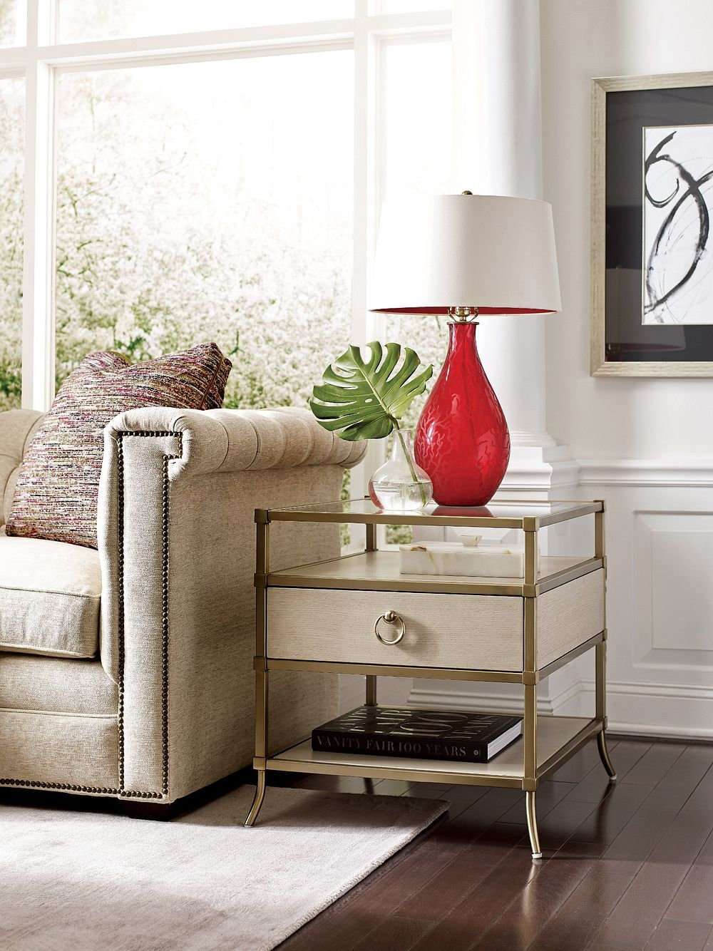 Lenox Westgate Wood/Metal Coffee Table Set