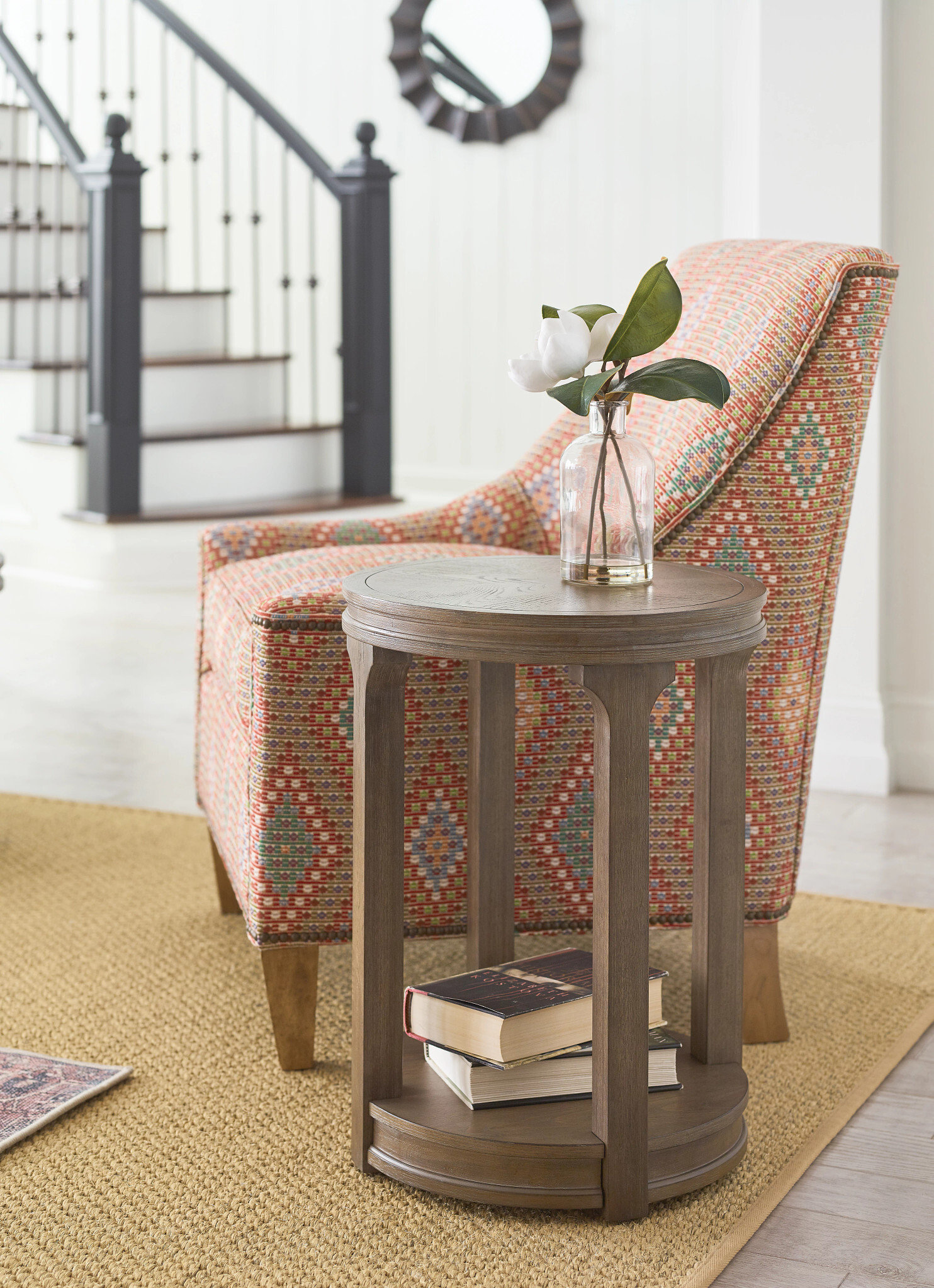 Marsham-Hamilton Round Chairside Table