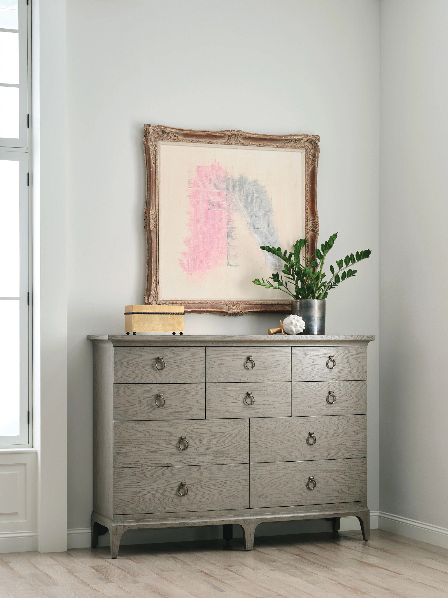Milan Catherine Wood Dresser w/10 Drawers