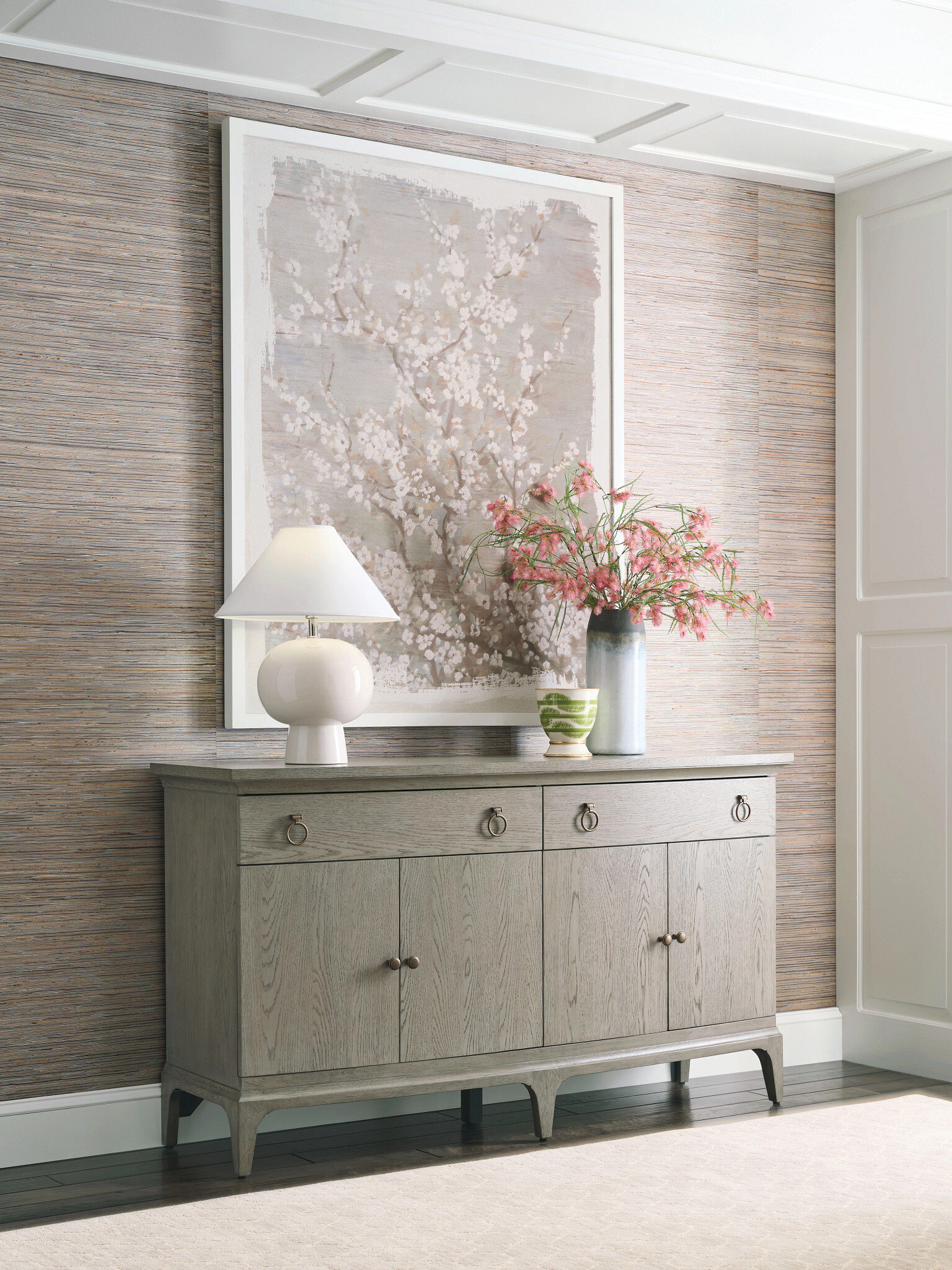 Milan Olivia Wood Sideboard w/4 Doors & 2 Drawers