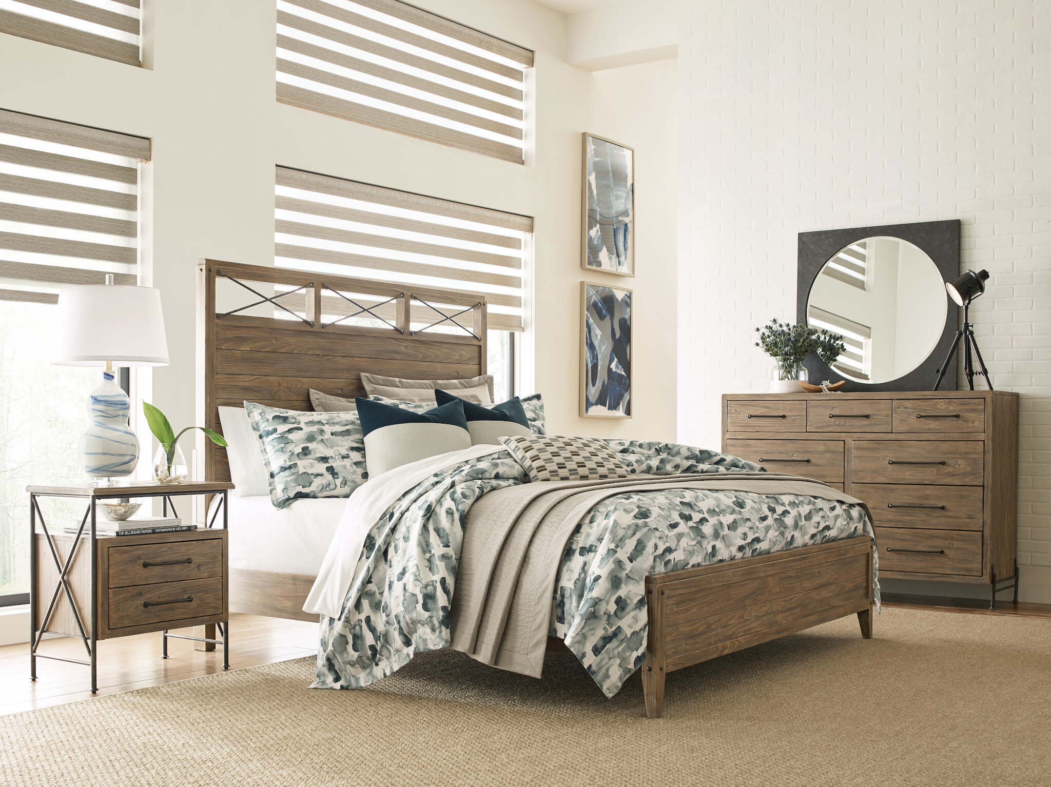 Modern Forge Square Metal Mirror