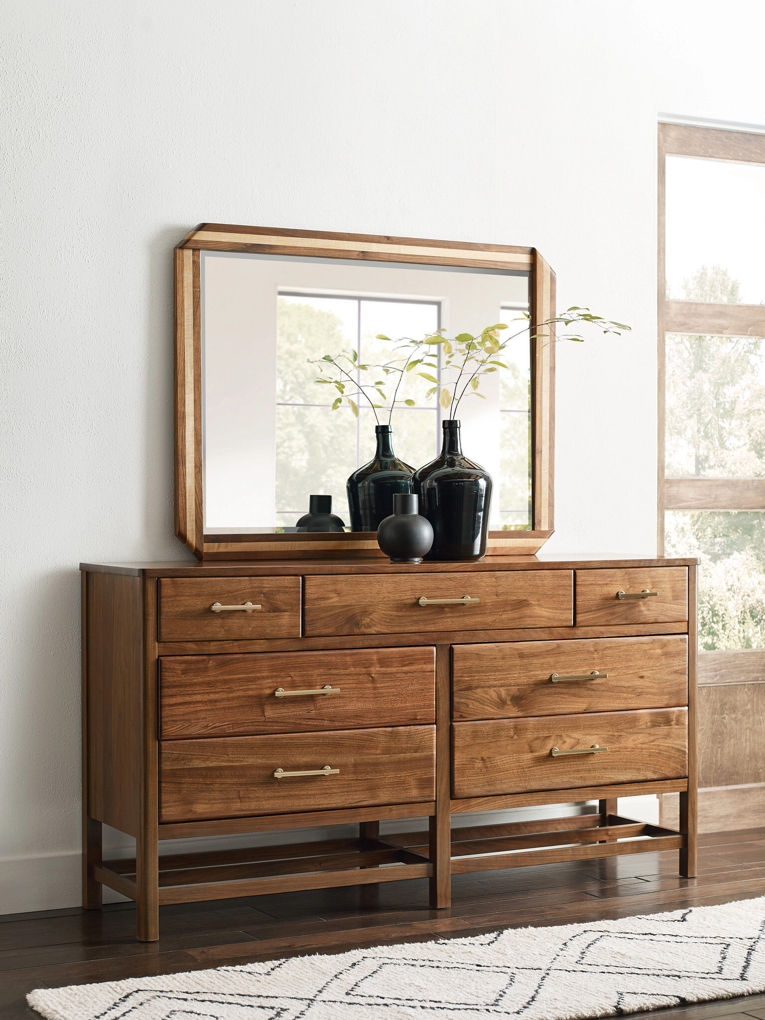 Monogram Ashburn Wood Slat Bedroom Set