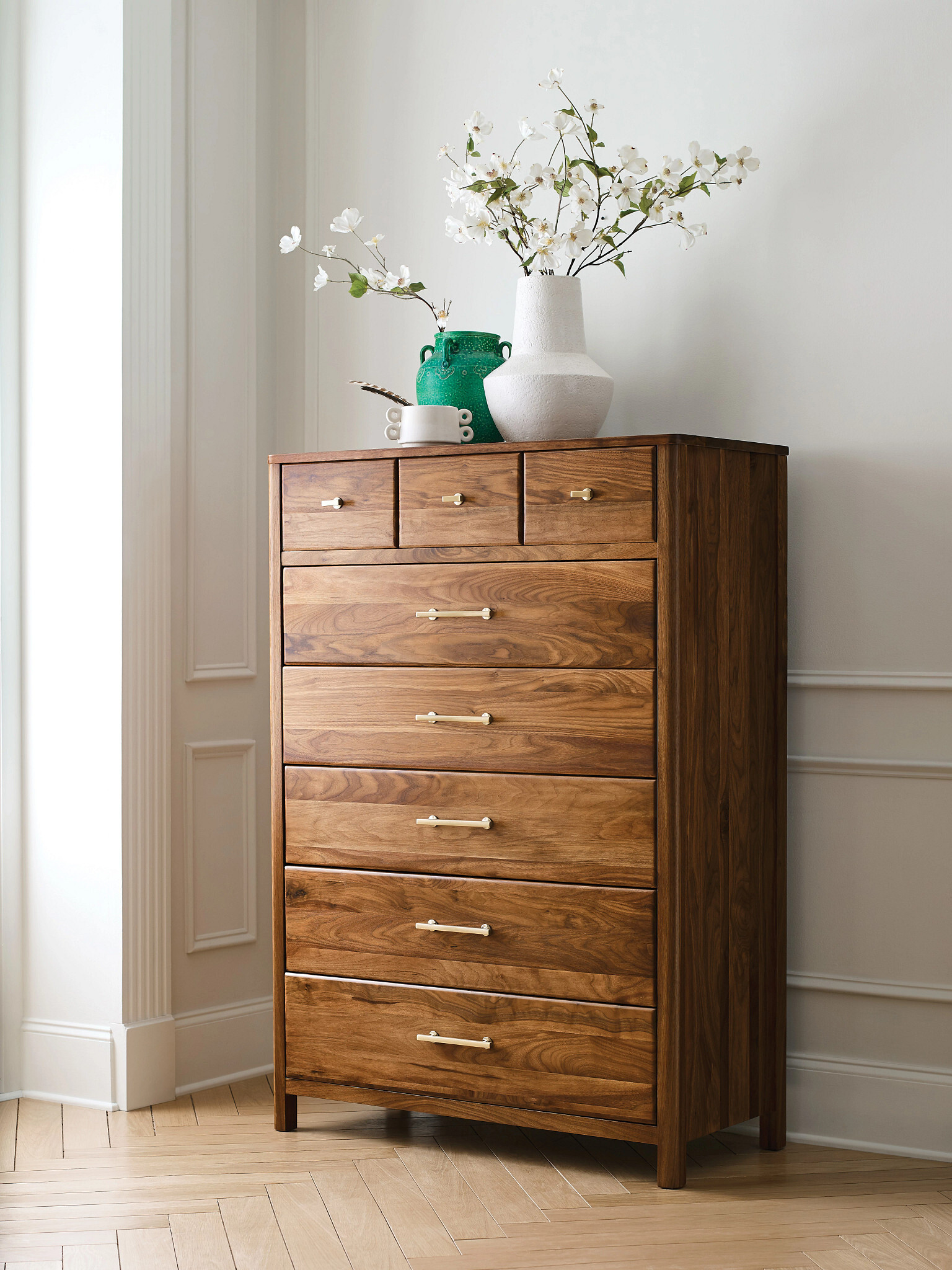 Monogram Ashburn Wood Slat Bedroom Set