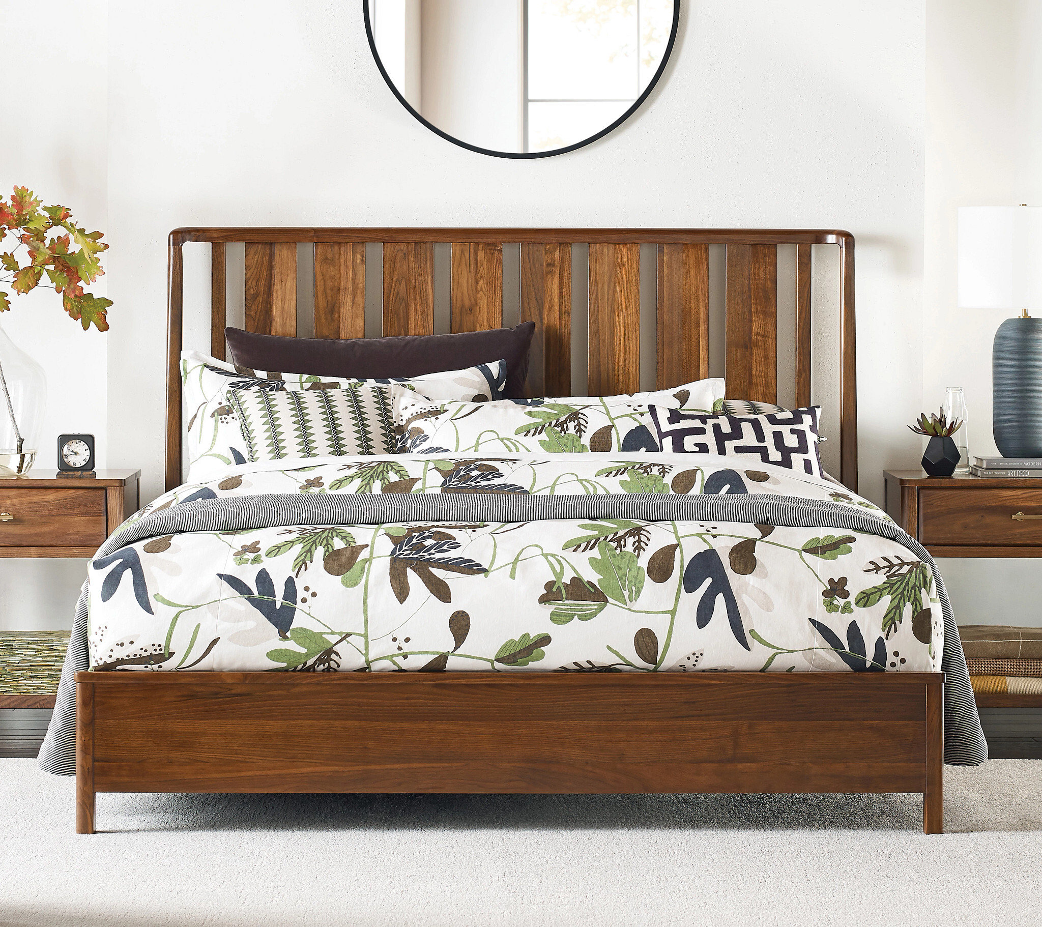 Monogram Ashburn Wood Slat Bed, King Size